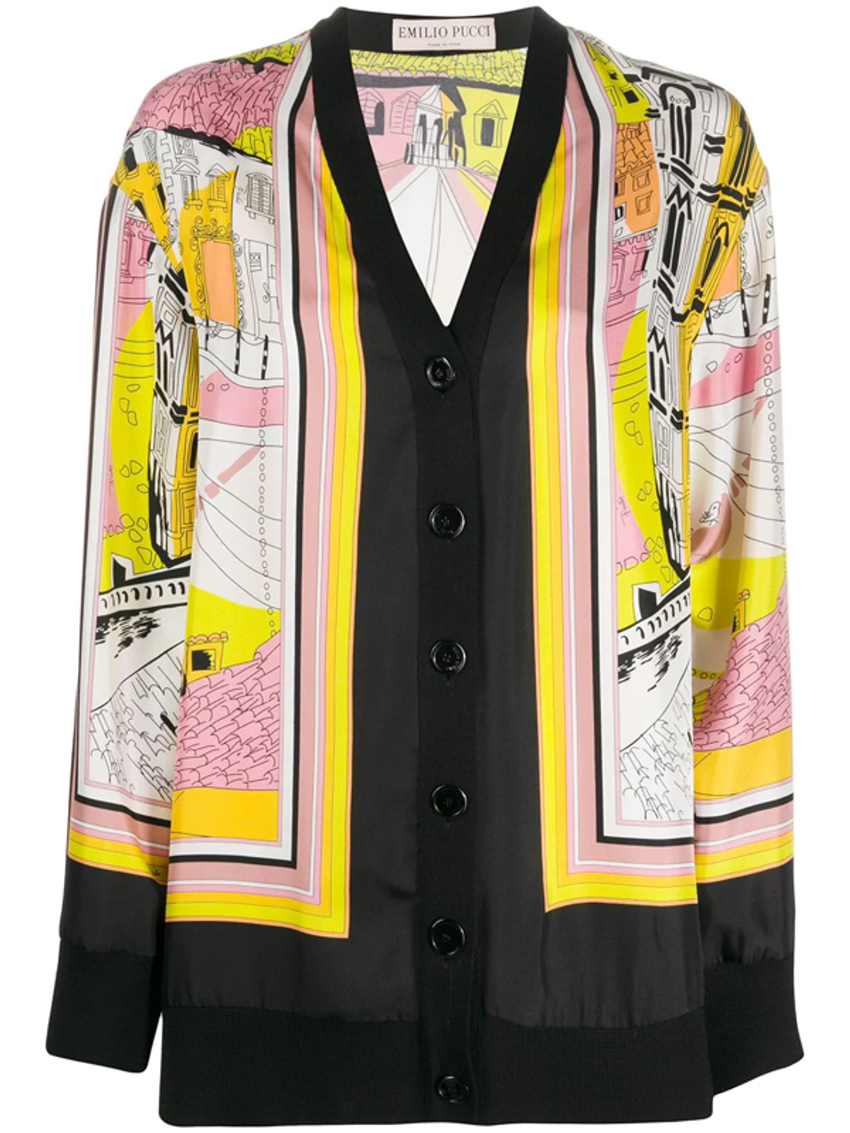 Emilio Pucci Battistero Print Jacket In Pink