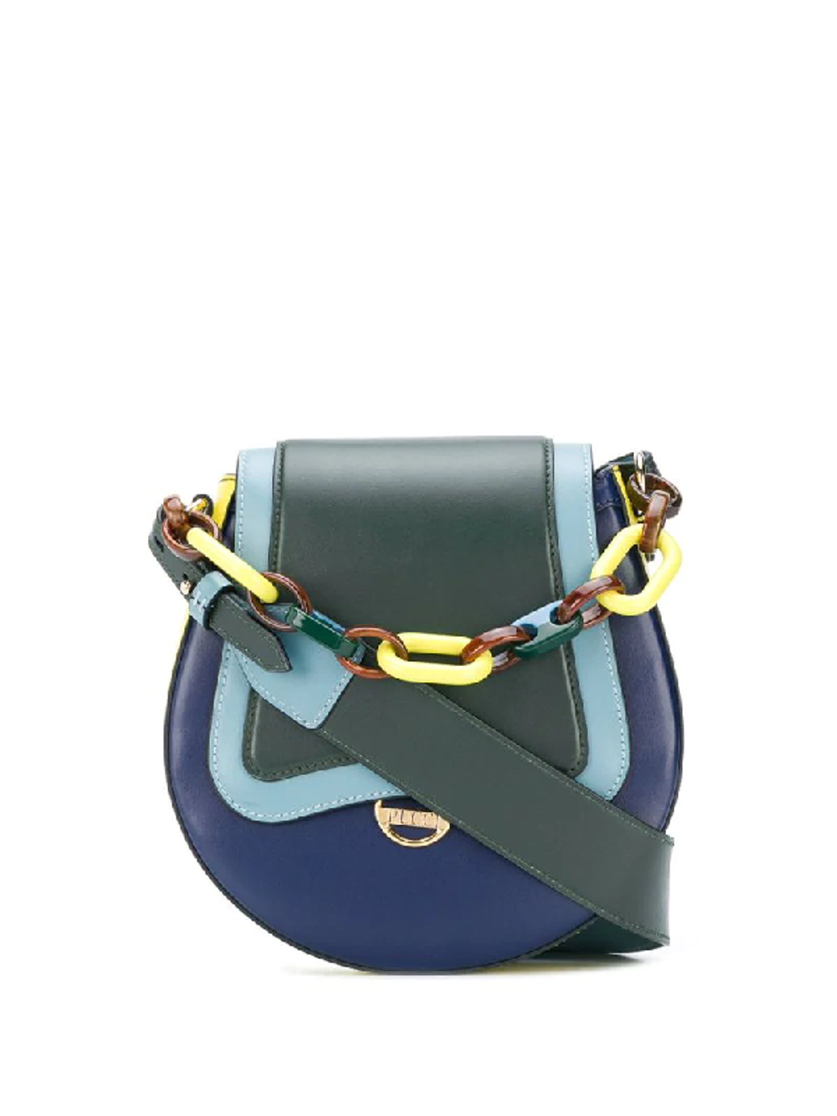 Emilio Pucci Chain-link Crossbody Bag In Green