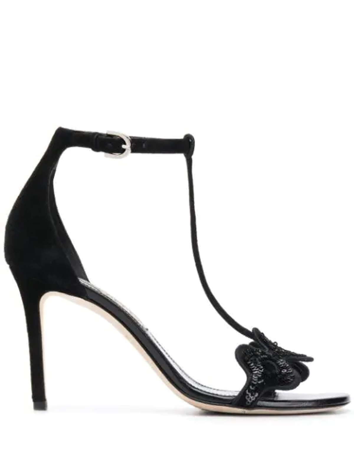 Emilio Pucci Sequin Detail 100mm Sandals In Black