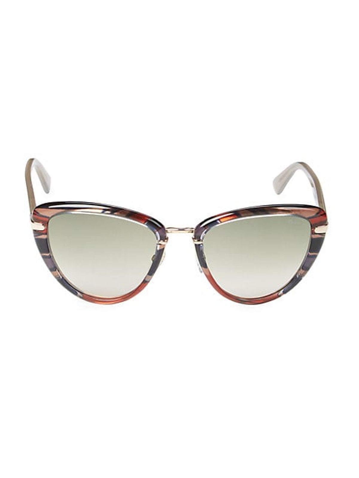 Emilio Pucci 59mm Cat Eye Sunglasses In Black Beige