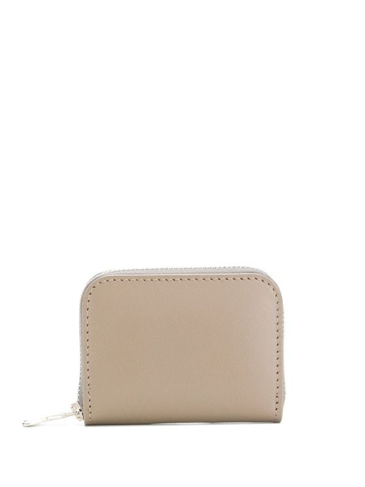 Ami Alexandre Mattiussi Ami Alexandre Mattiussi Mens E20a002800281 Beige Leather Card Holder In Brown