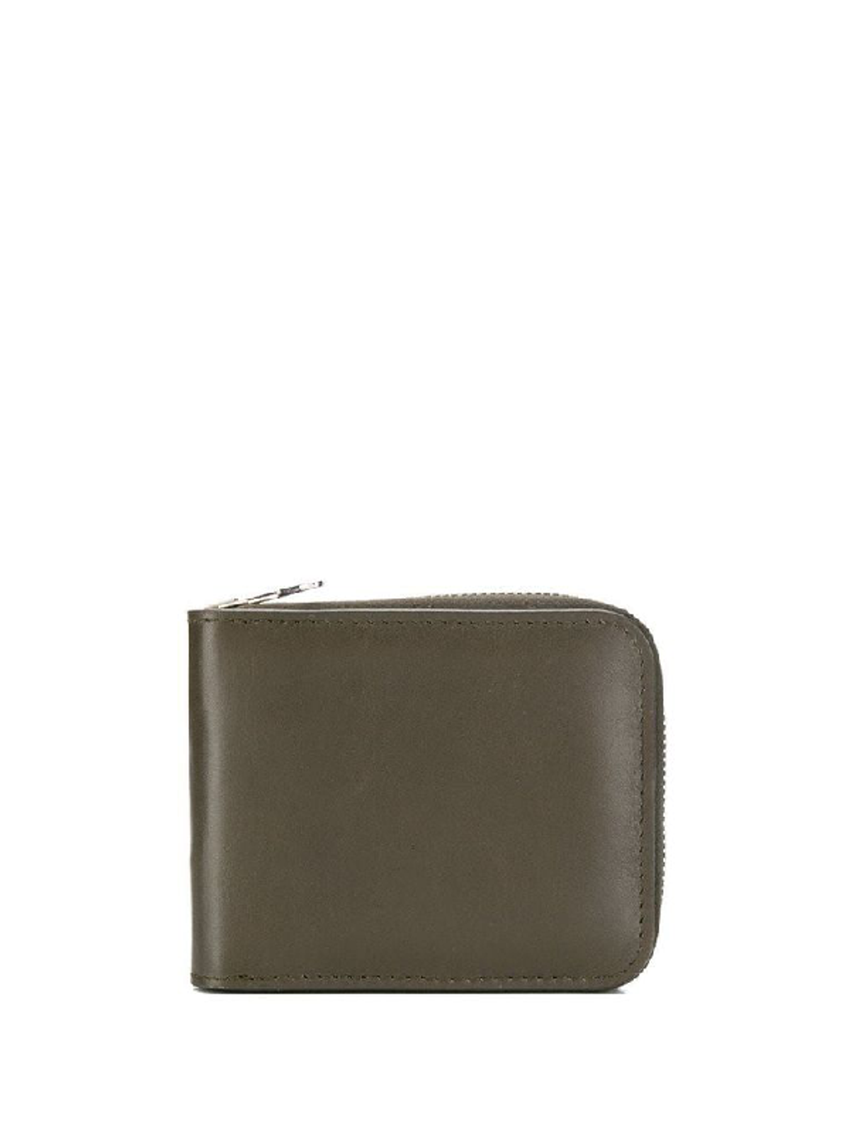 Ami Alexandre Mattiussi Ami Alexandre Mattiussi Mens Green Leather Wallet