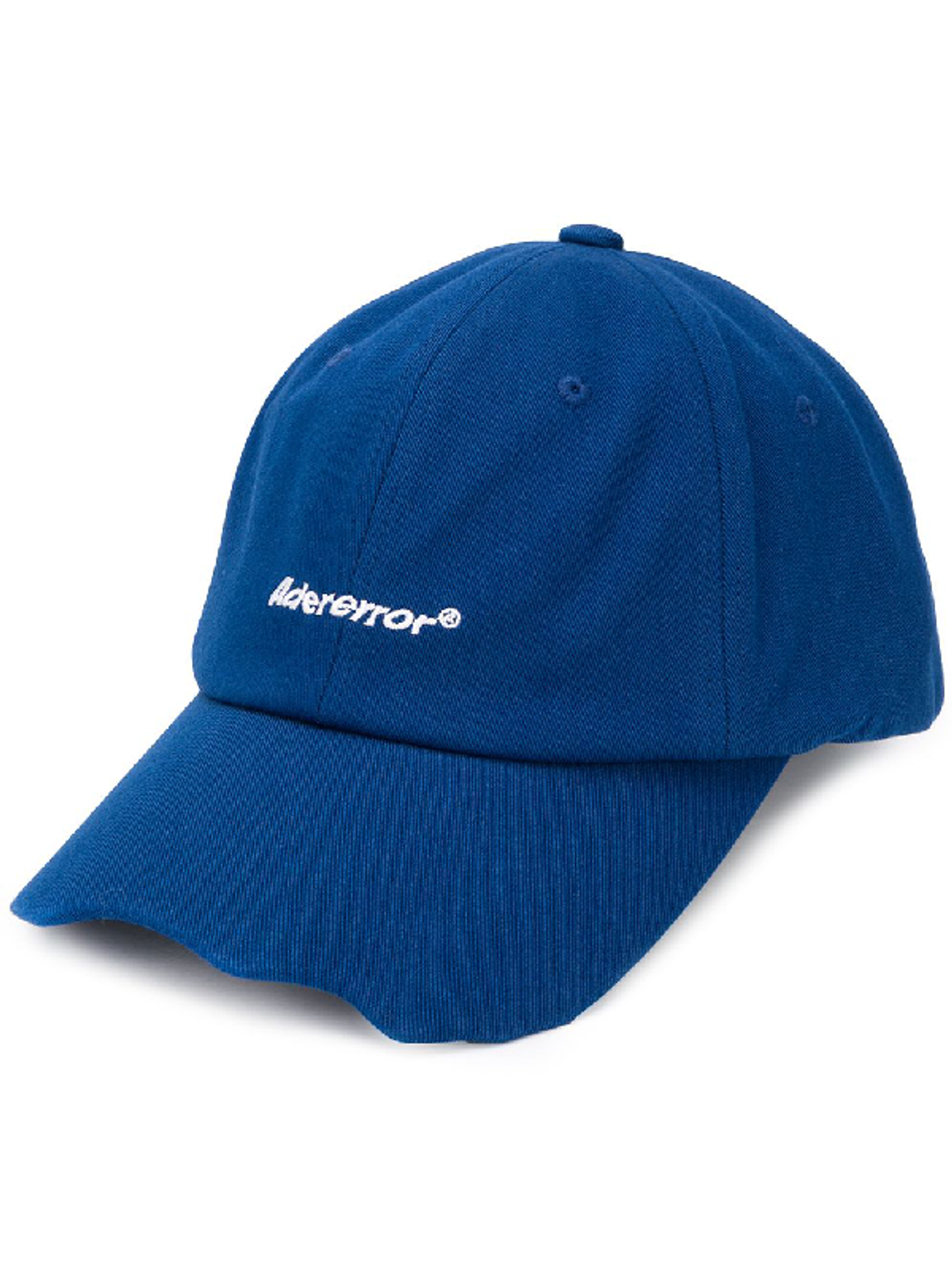 Ader Error Logo Embroidered Zig Zag Baseball Hat In Blue
