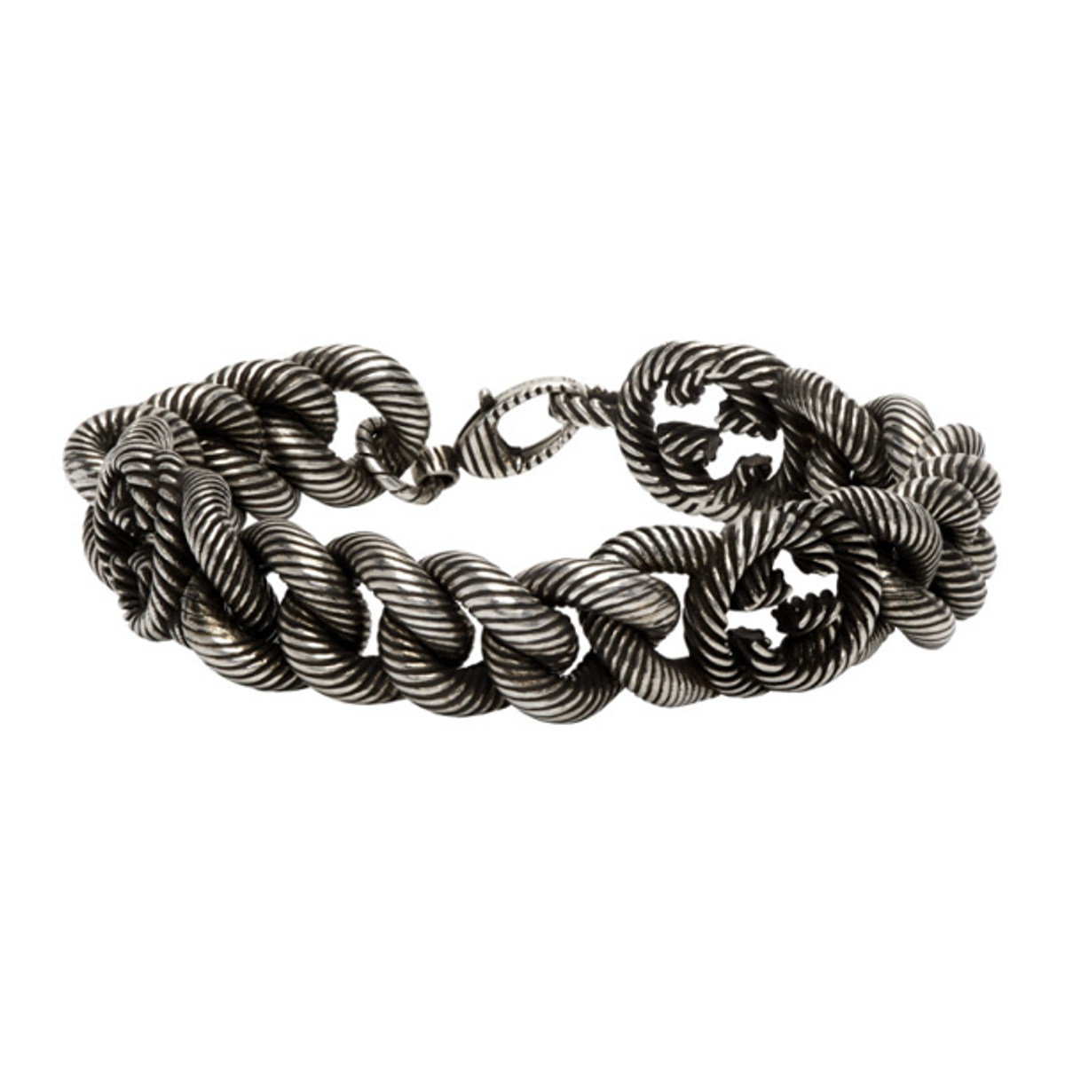 Gucci Gucci Silver Interlocking G Bracelet