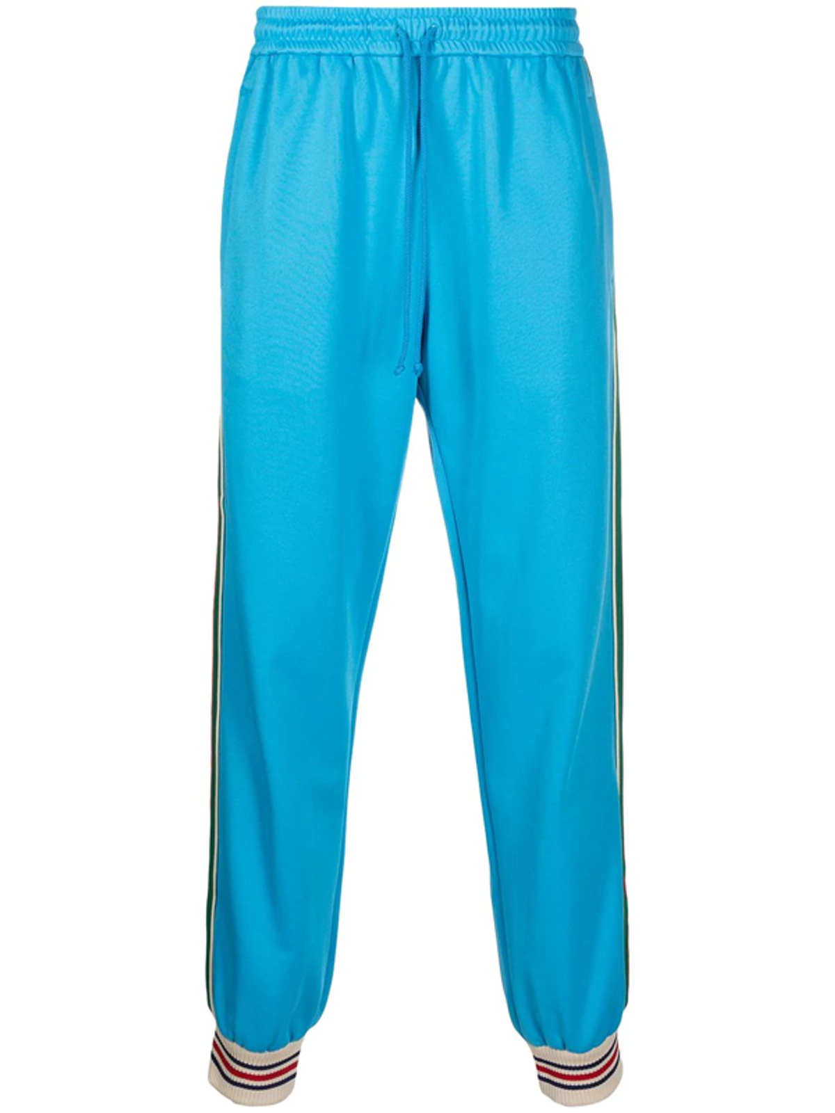 Gucci Web-trim Track Pants In Blue