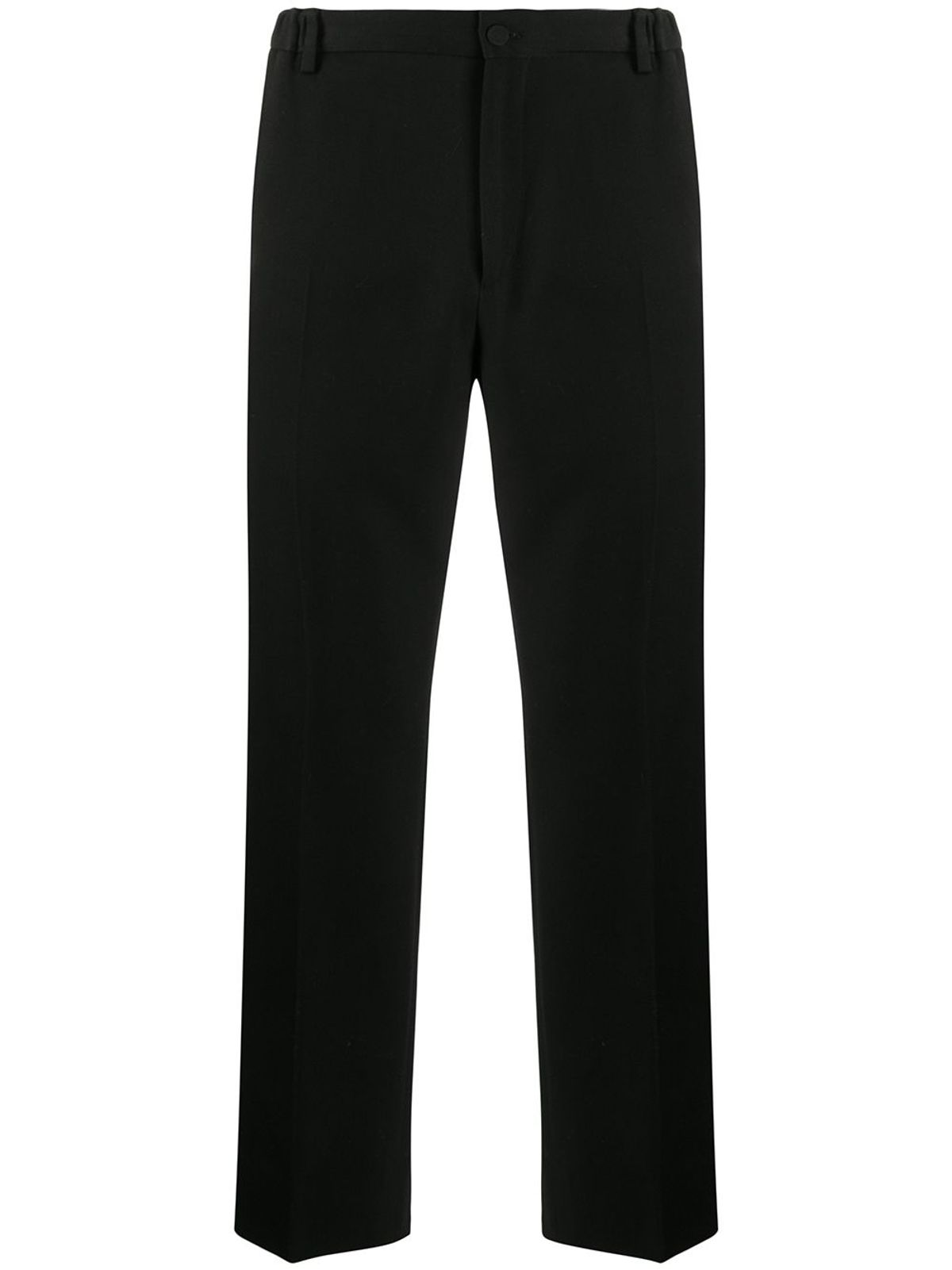 Gucci Contrast Stripe Cropped Trousers In Black