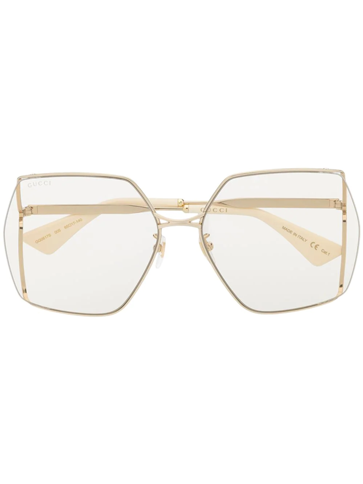 Gucci Oversized-frame Tinted Sunglasses In Neutrals