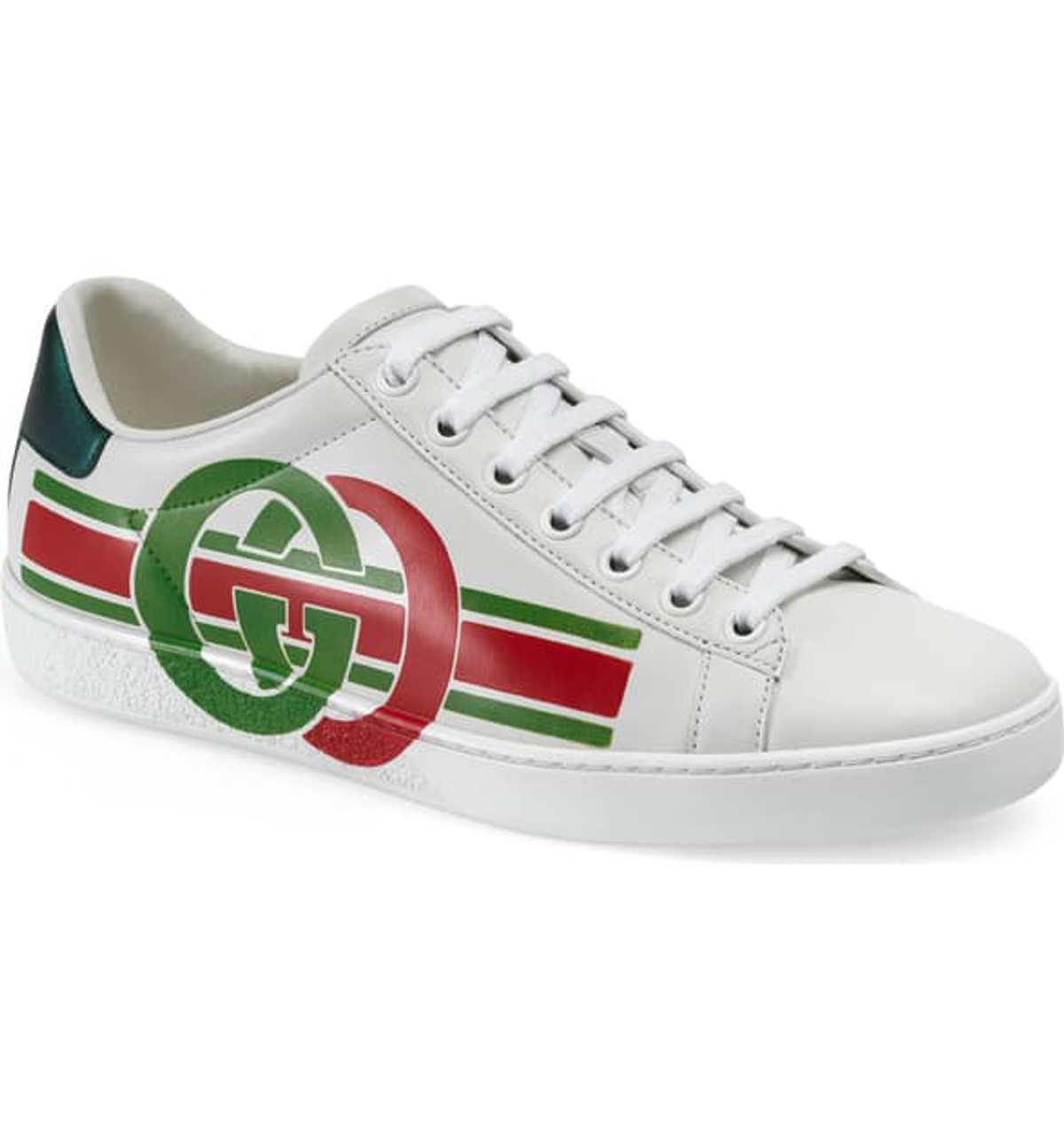 Gucci Ace Sneaker With Interlocking G In White