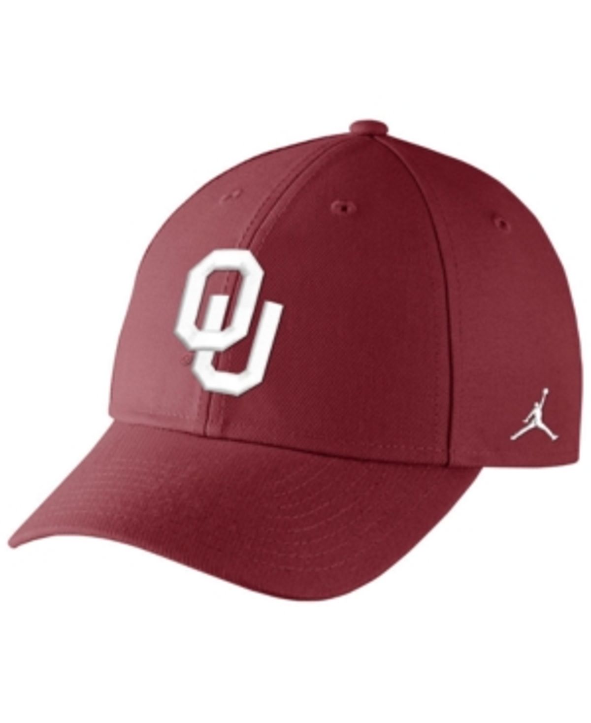 Jordan Big Boys Oklahoma Sooners Logo Adjustable Cap In Crimson