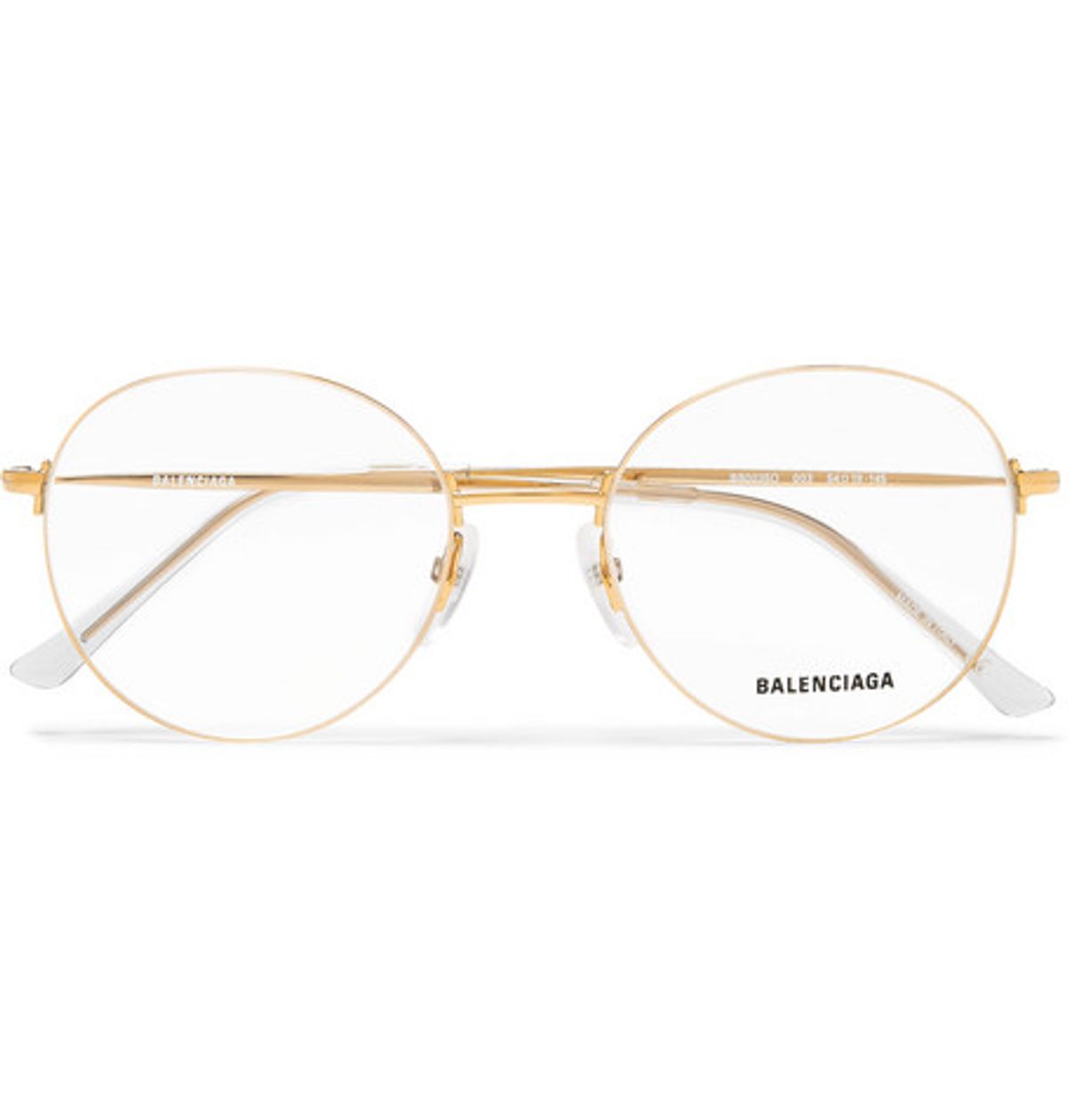 Balenciaga Round-frame Gold-tone Optical Glasses
