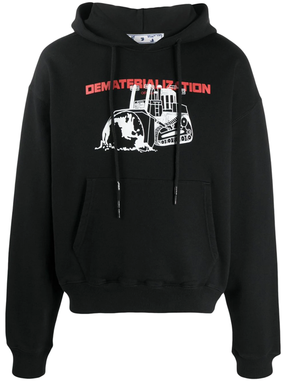 Off-White Dematerialization Cotton Black Hoodie