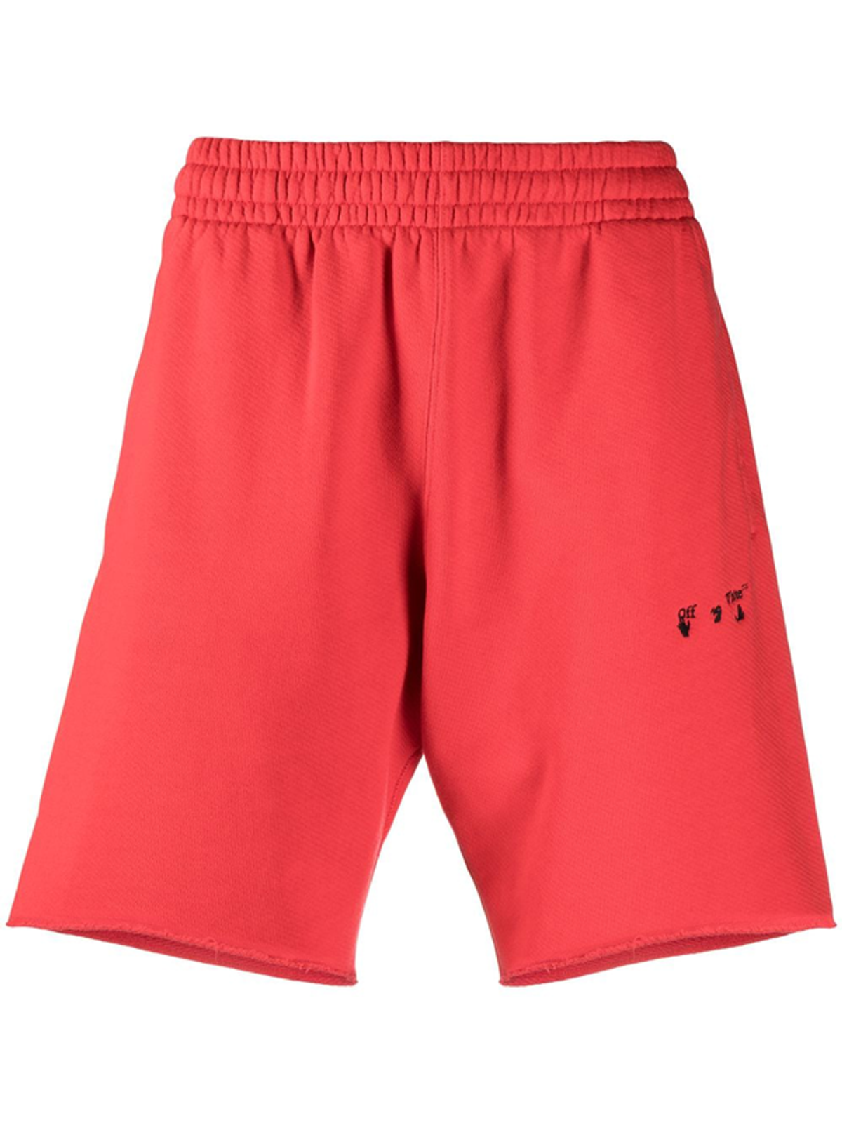 Off-White Diagonals Track Red Shorts