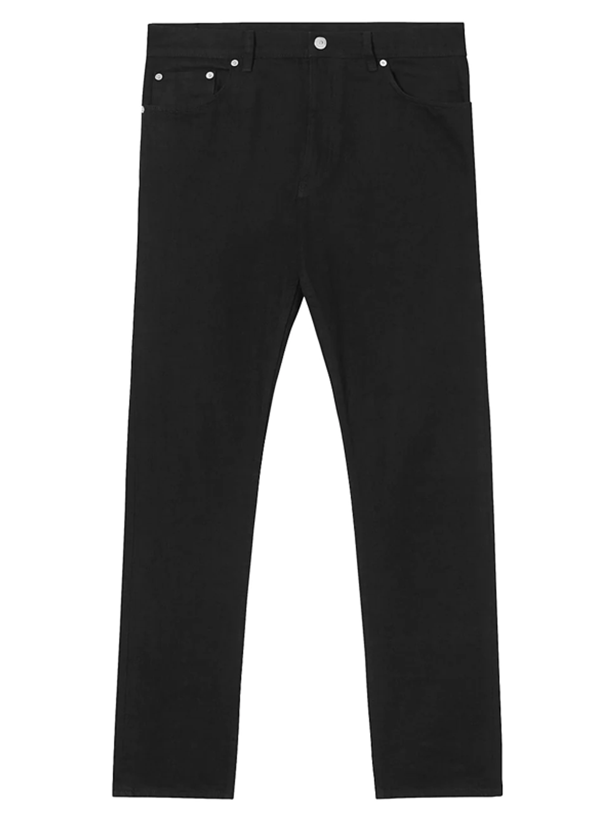 Burberry Mens Five-pocket Jeans In Black