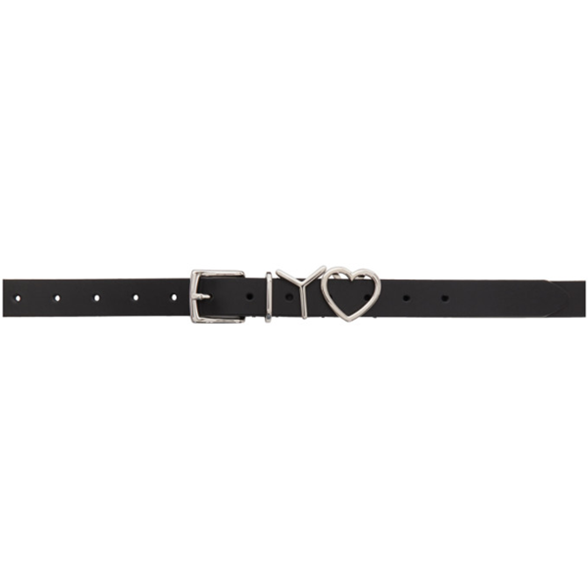 Y/Project Y/project Ssense Exclusive Black Y Heart Belt