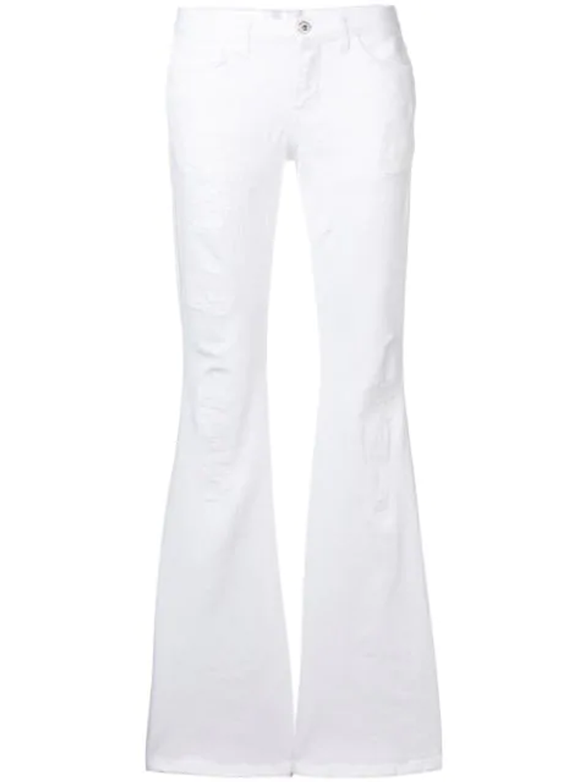 Faith Connexion Low-rise Flared Jeans In White