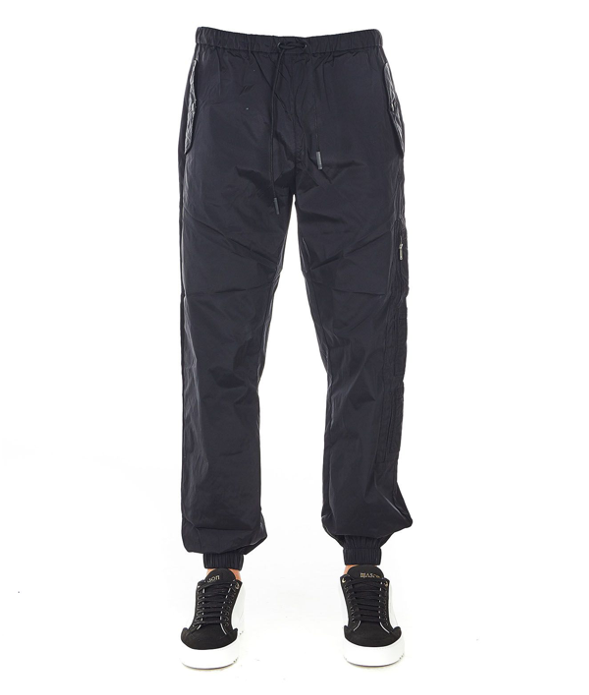 Marcelo Burlon County of Milan Bomber Pants In Nylon In Black