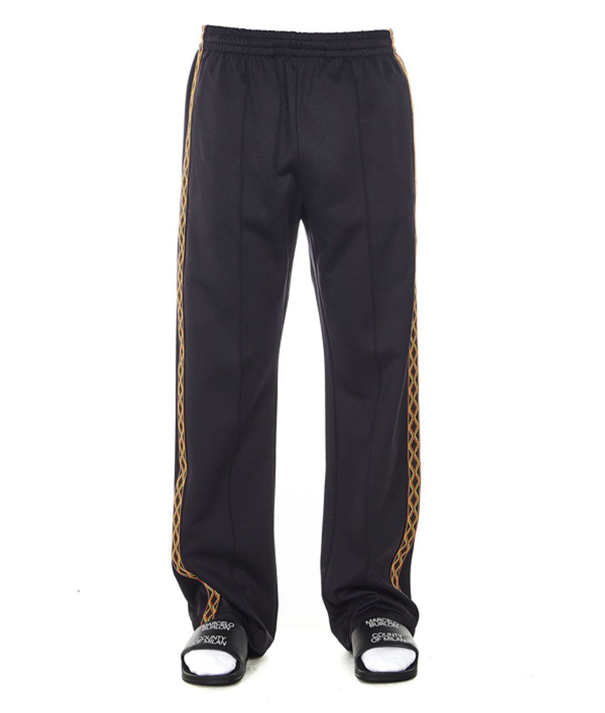Marcelo Burlon County of Milan Trackpants folk Tape Loose In Black
