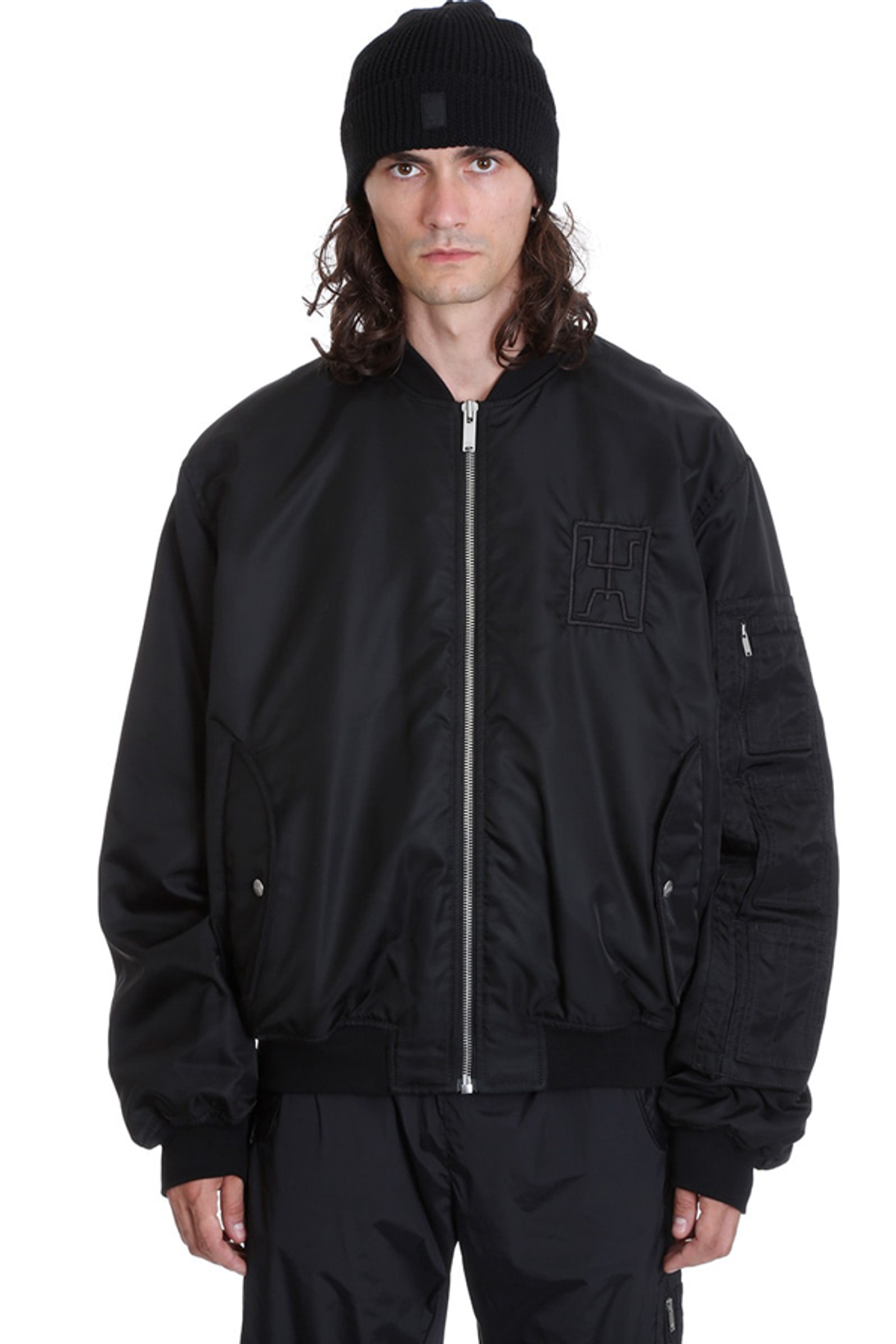 Marcelo Burlon County of Milan Rural Cross Bomber In Black Polyester