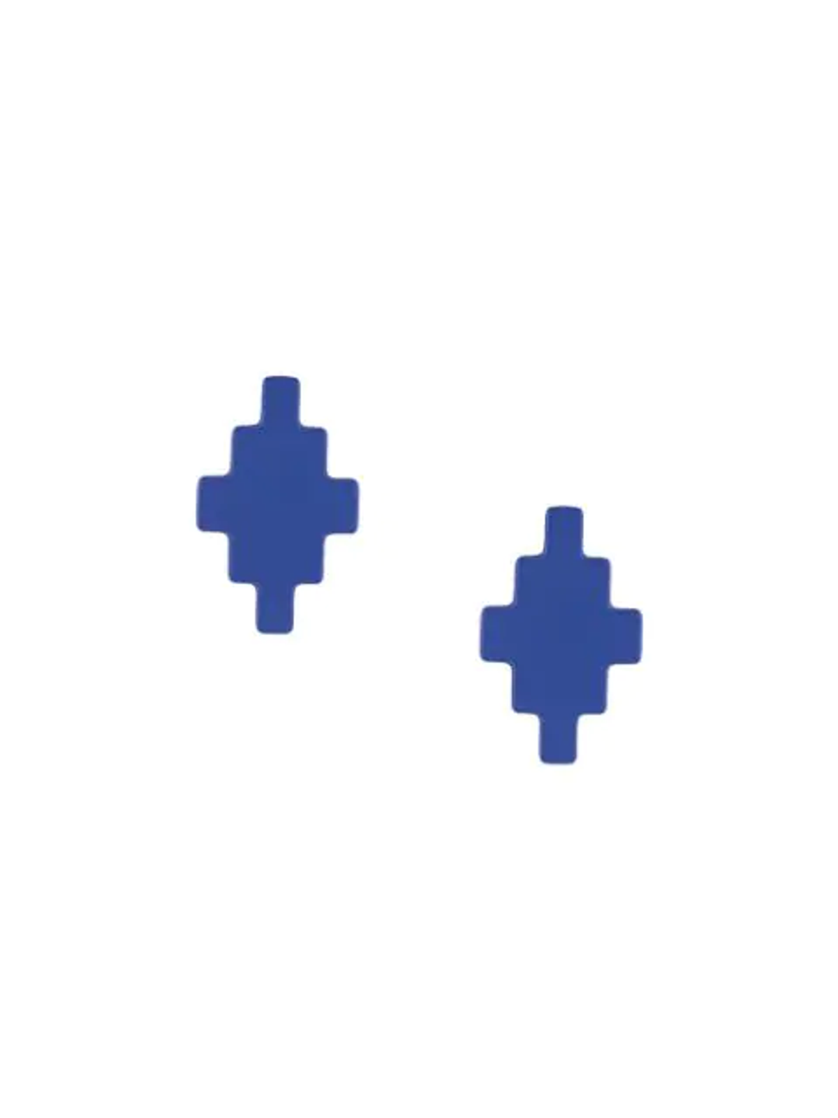 Marcelo Burlon County of Milan Cross Pendant Earring In Blue