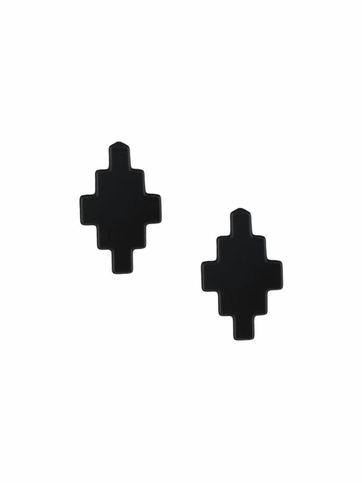 Marcelo Burlon County of Milan Marcelo Burlon Mens Black Metal Earrings