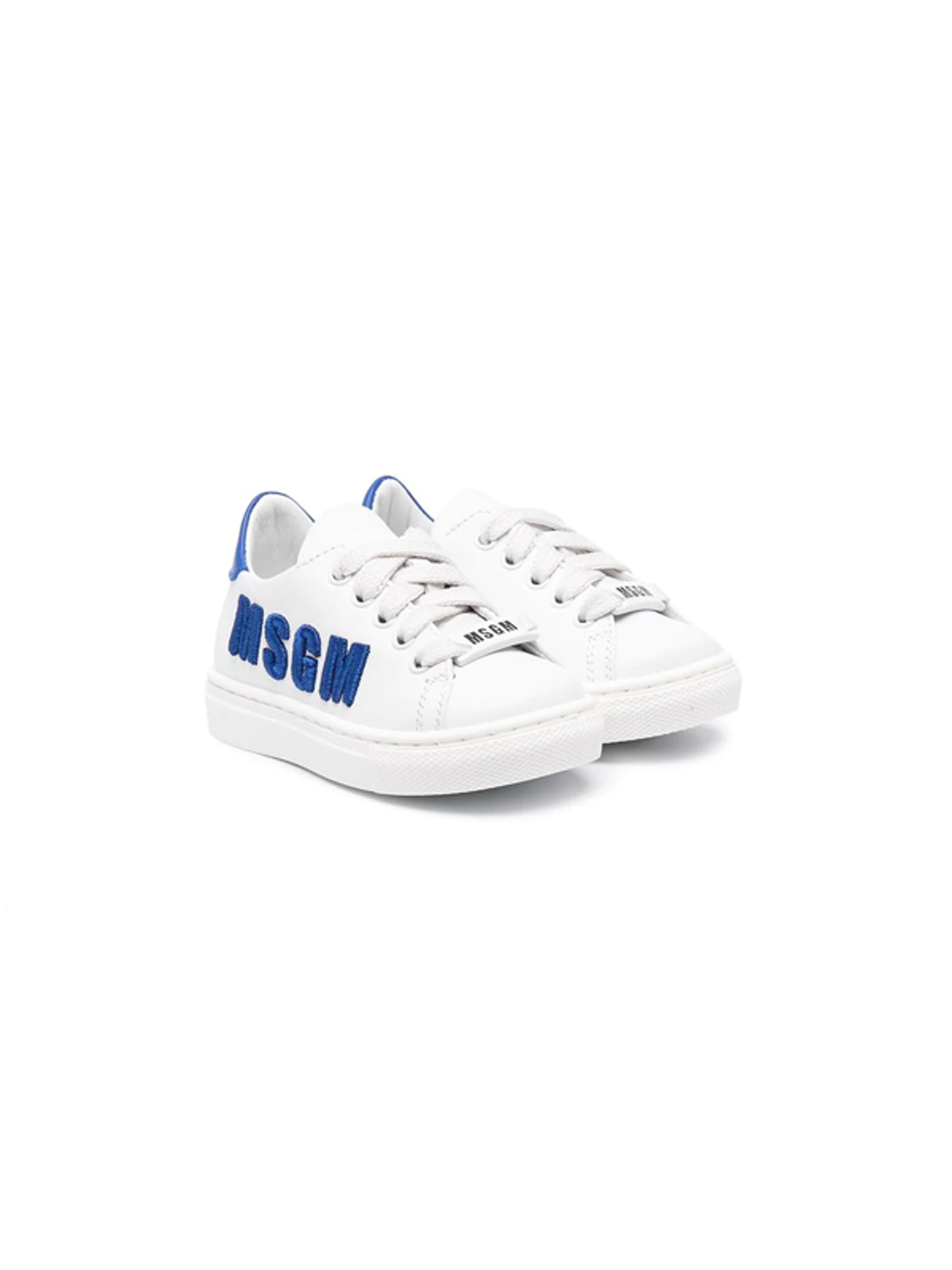 MSGM Embroidered Logo Low-top Sneakers In White