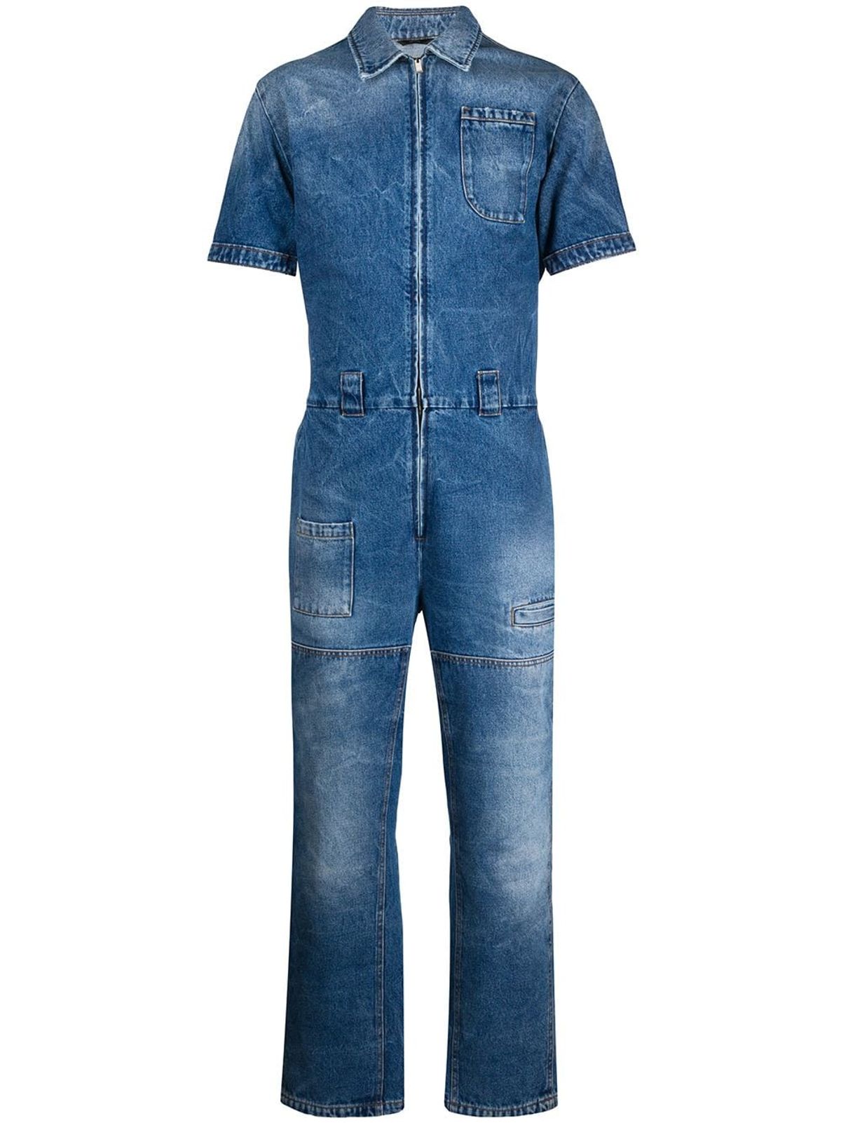 Fendi Workwear Denim Overall In F0qg0 Blue