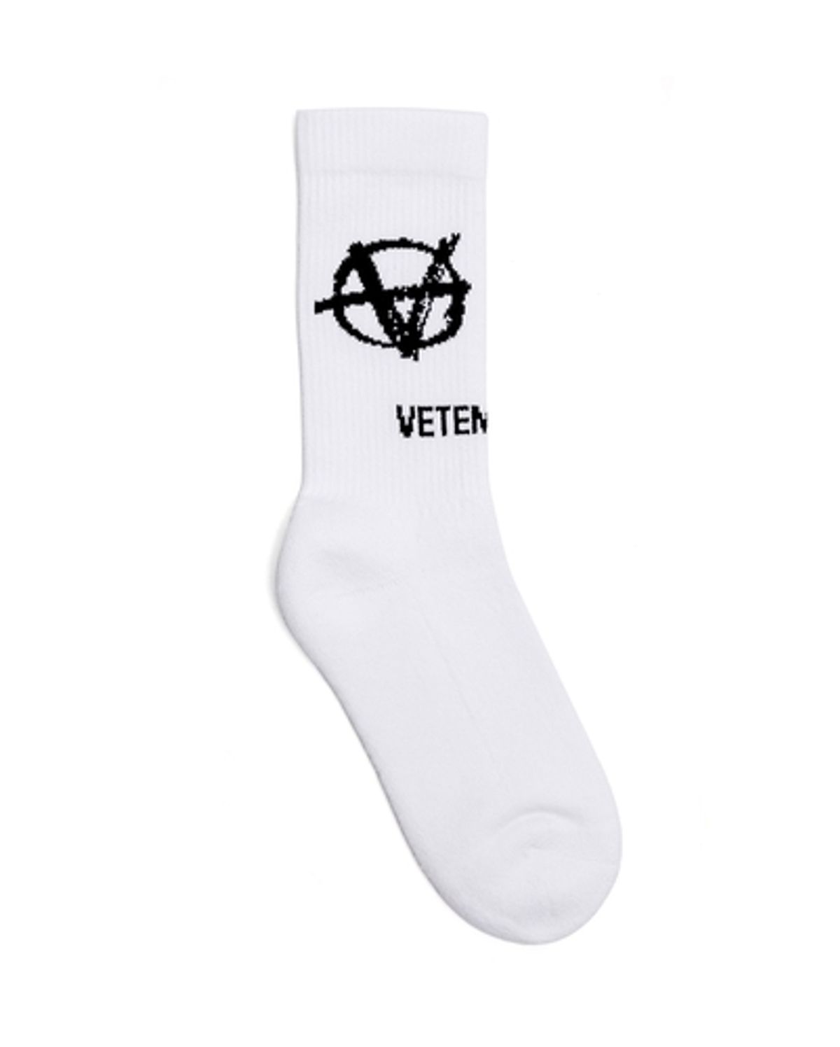 Vetements White Logo Cotton Socks