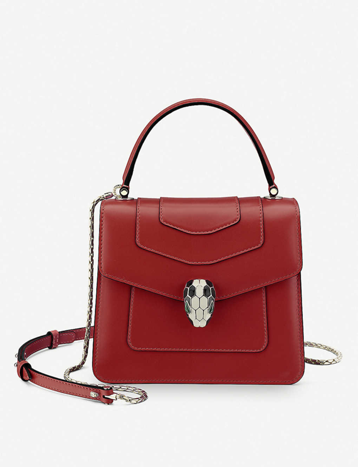 Bvlgari Serpenti Forever Leather Shoulder Bag