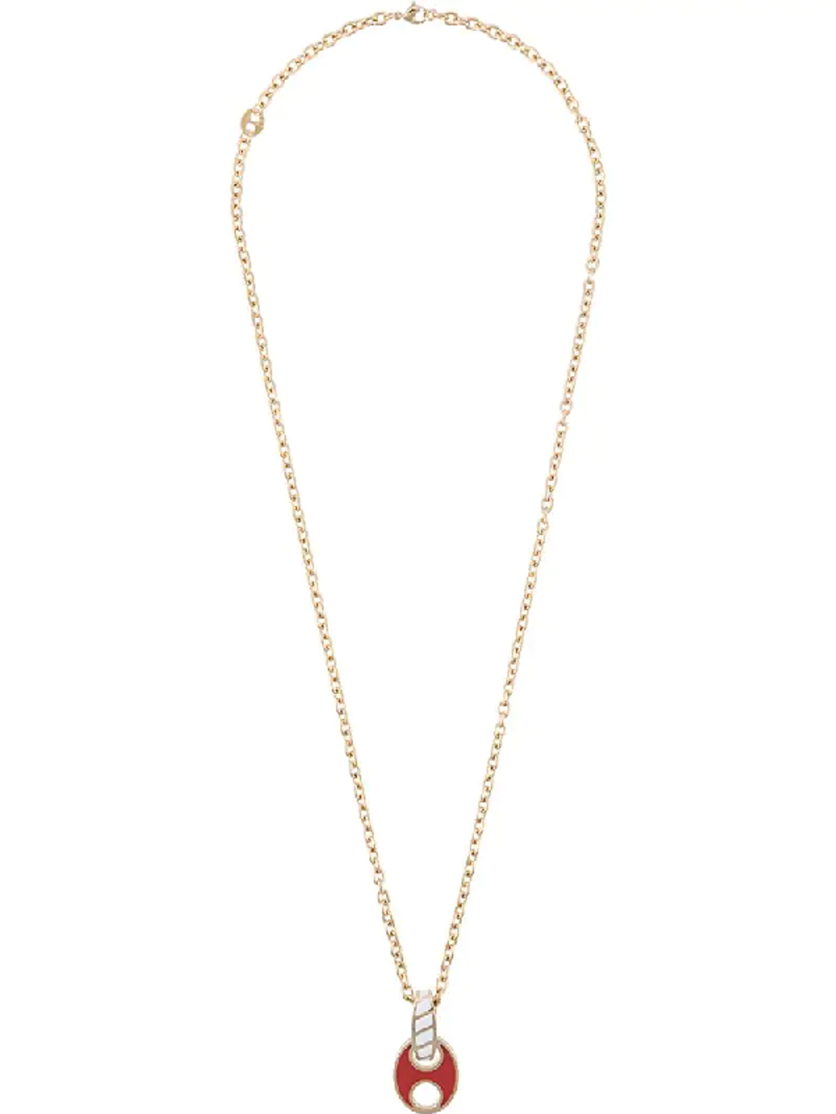 Paco Rabanne Disc Pendant Chain Necklace In Gold