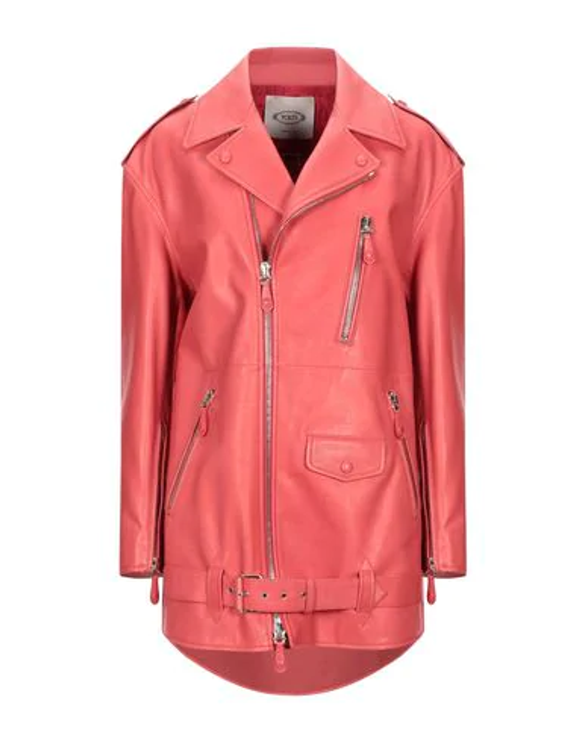 Tod's Biker Jacket In Pastel Pink WHAT’S ON THE STAR?