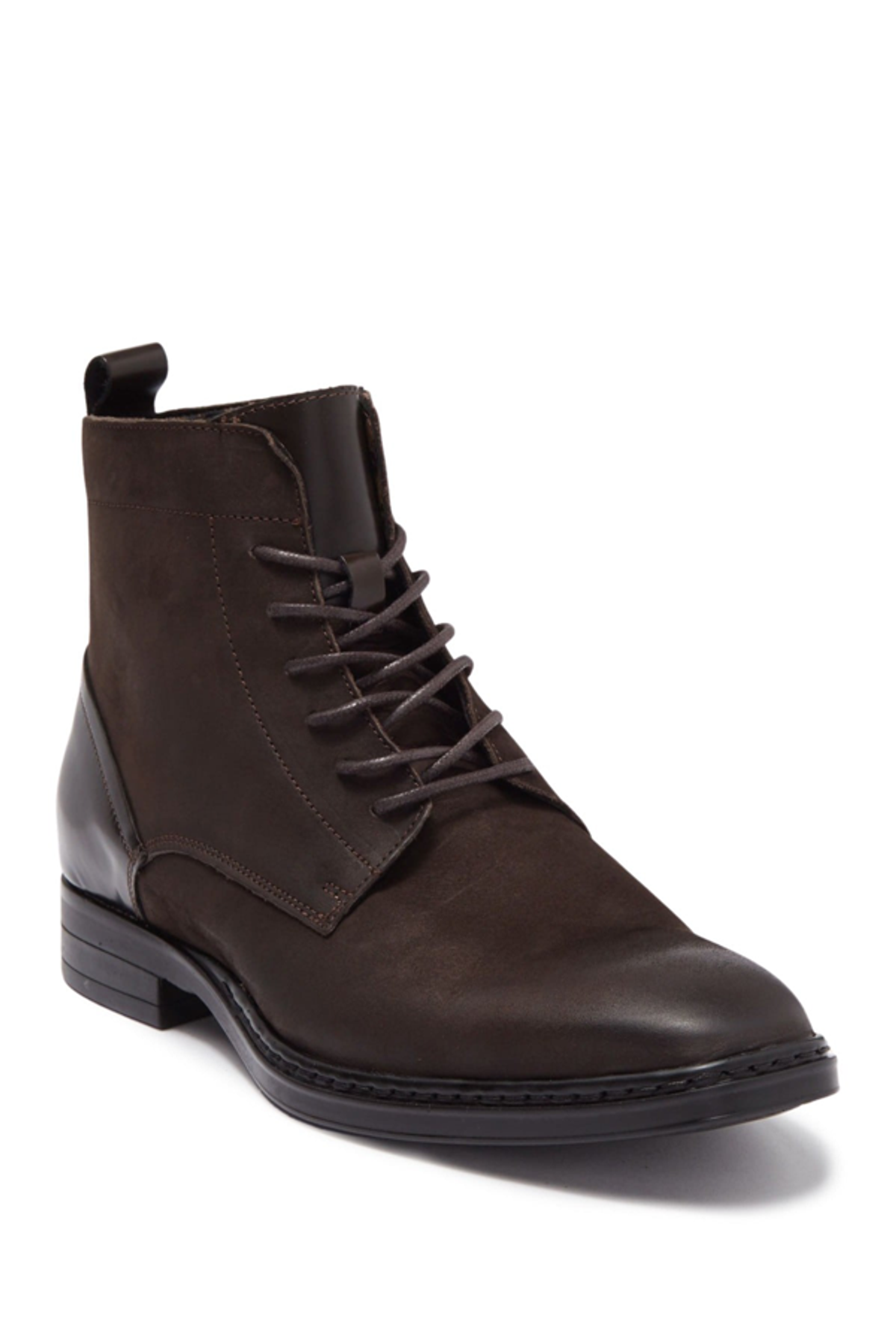 Karl Lagerfeld Plain Toe Side Zip Boot In Brown