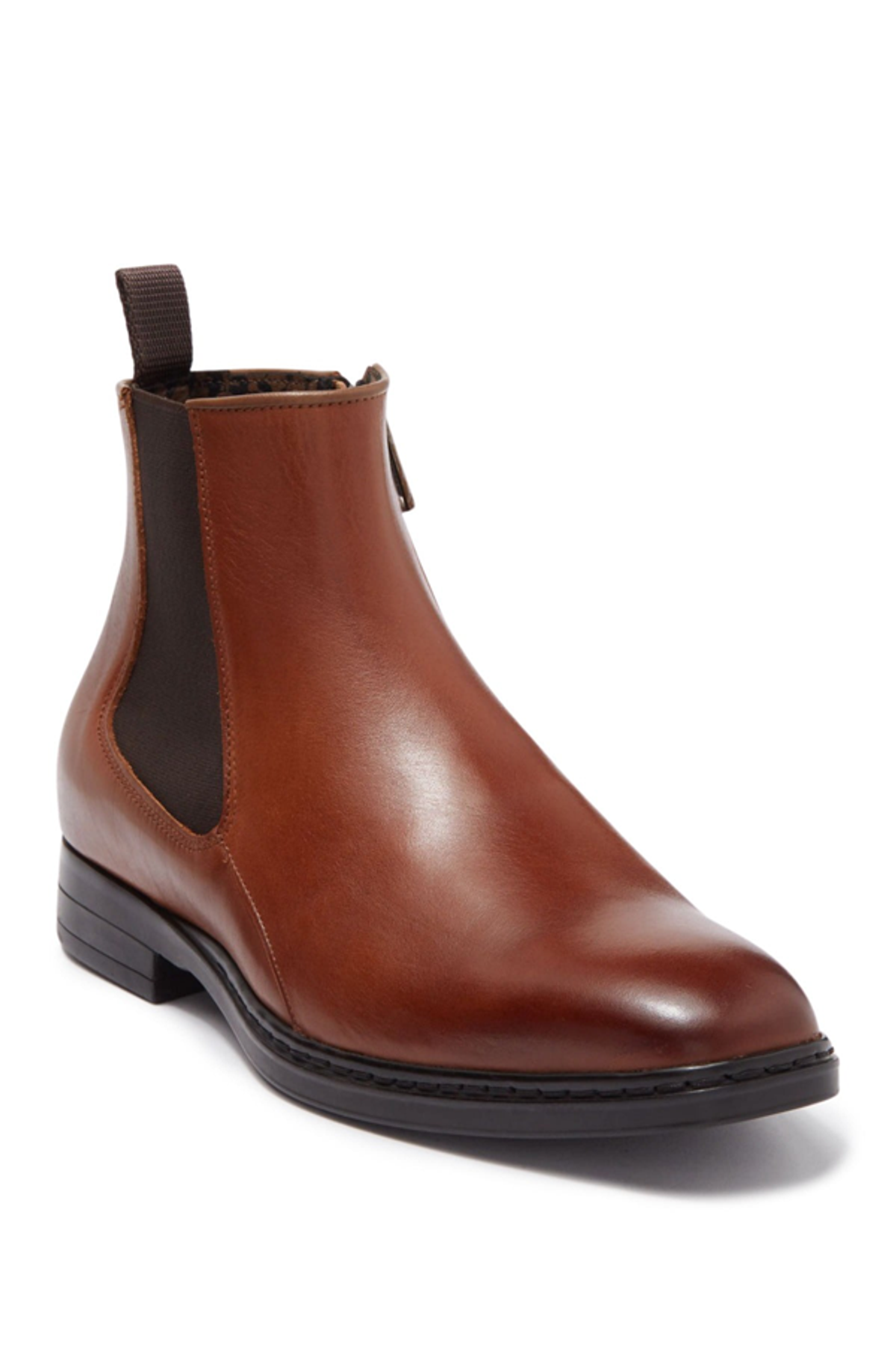 Karl Lagerfeld Side Zip Chelsea Boot In Cognac