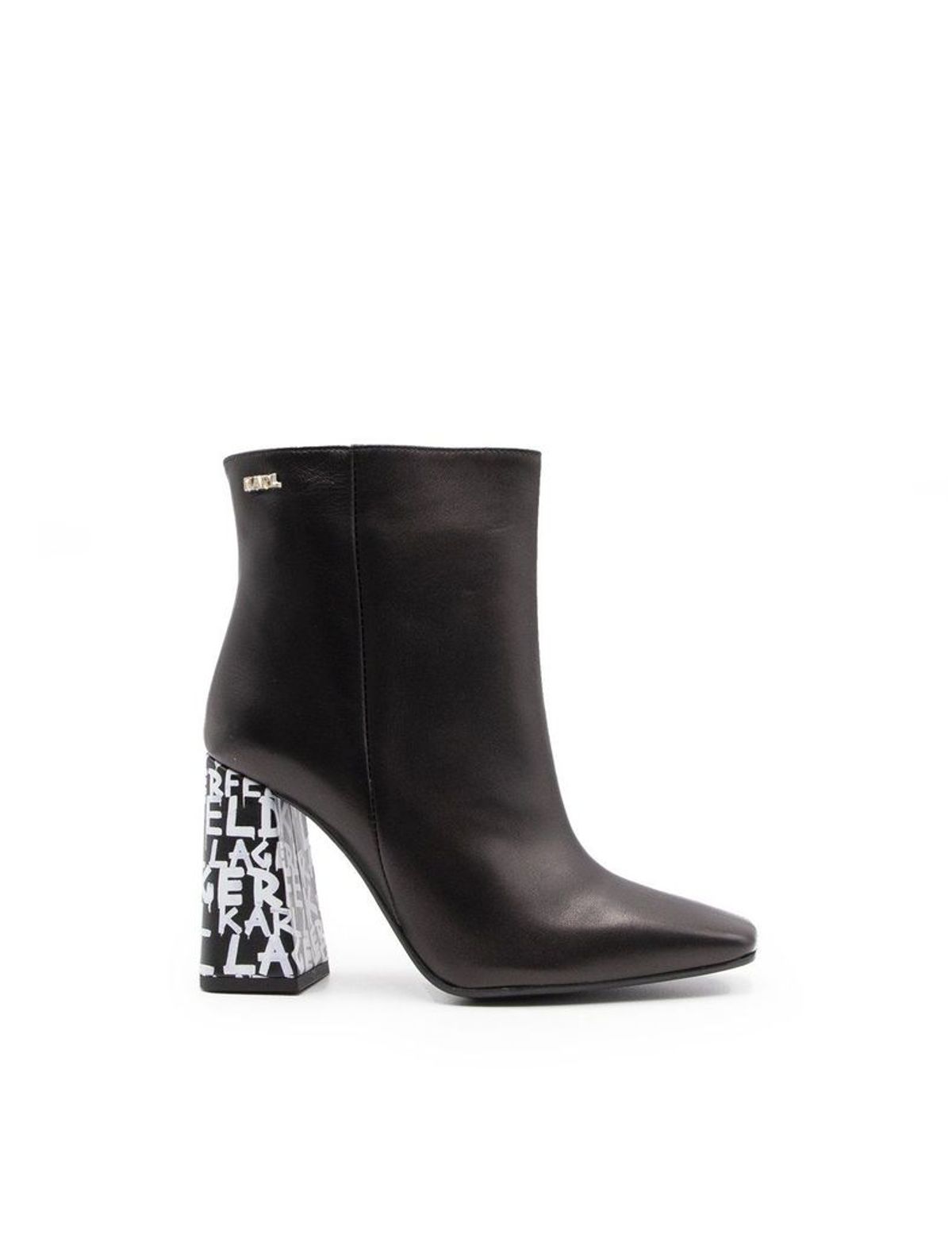 Karl Lagerfeld Karl Lagerfeld Womens Black Leather Ankle Boots