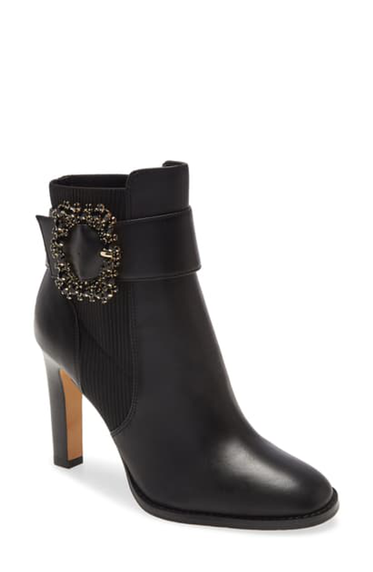 Karl Lagerfeld Vania Bootie In Black Leather