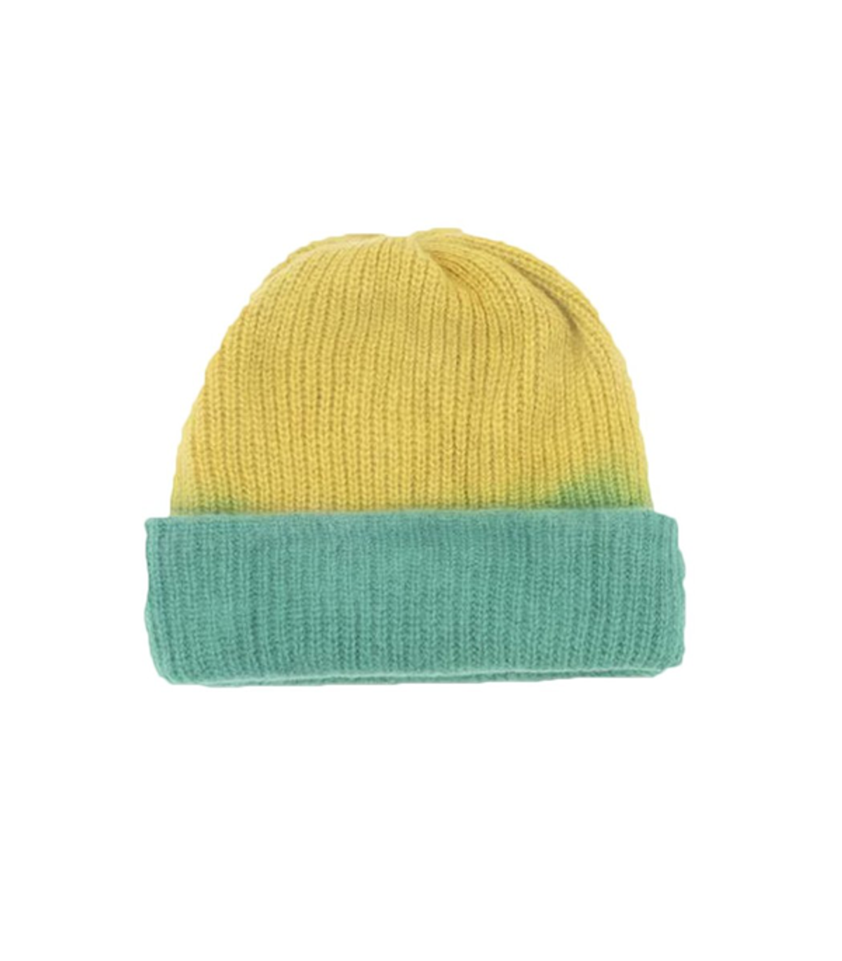 The Elder Statesman Dip Watchman Tie-dye Hat In Turquoise/yellow