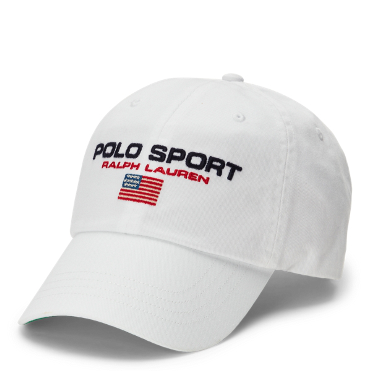 Ralph Lauren Polo Sport Chino Ball Cap In White