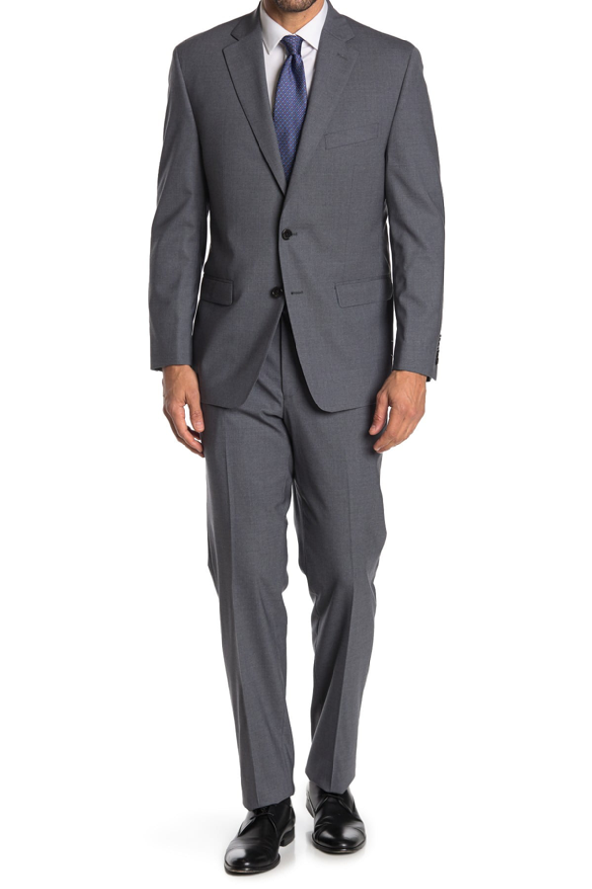 Ralph Lauren Medium Grey Sharkskin Wool 2piece Suit WHAT’S ON THE STAR?