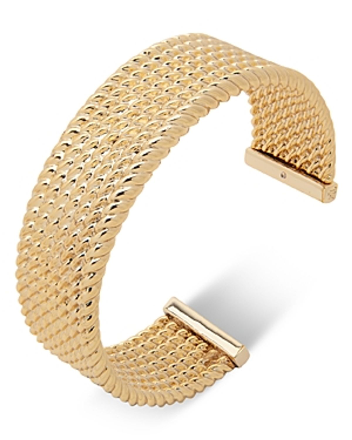 Ralph Lauren Lauren Ralph Lauren Rope Detailed Cuff Bracelet In Gold