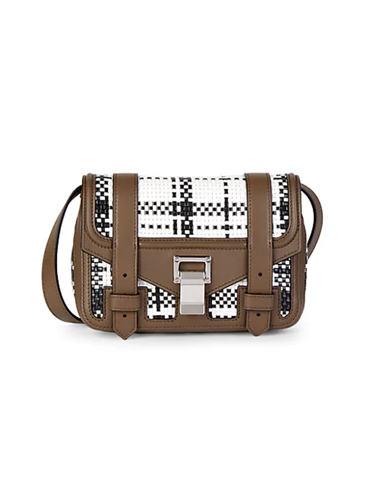 Proenza Schouler Mini Ps1 + Zip-around Leather Crossbody Bag