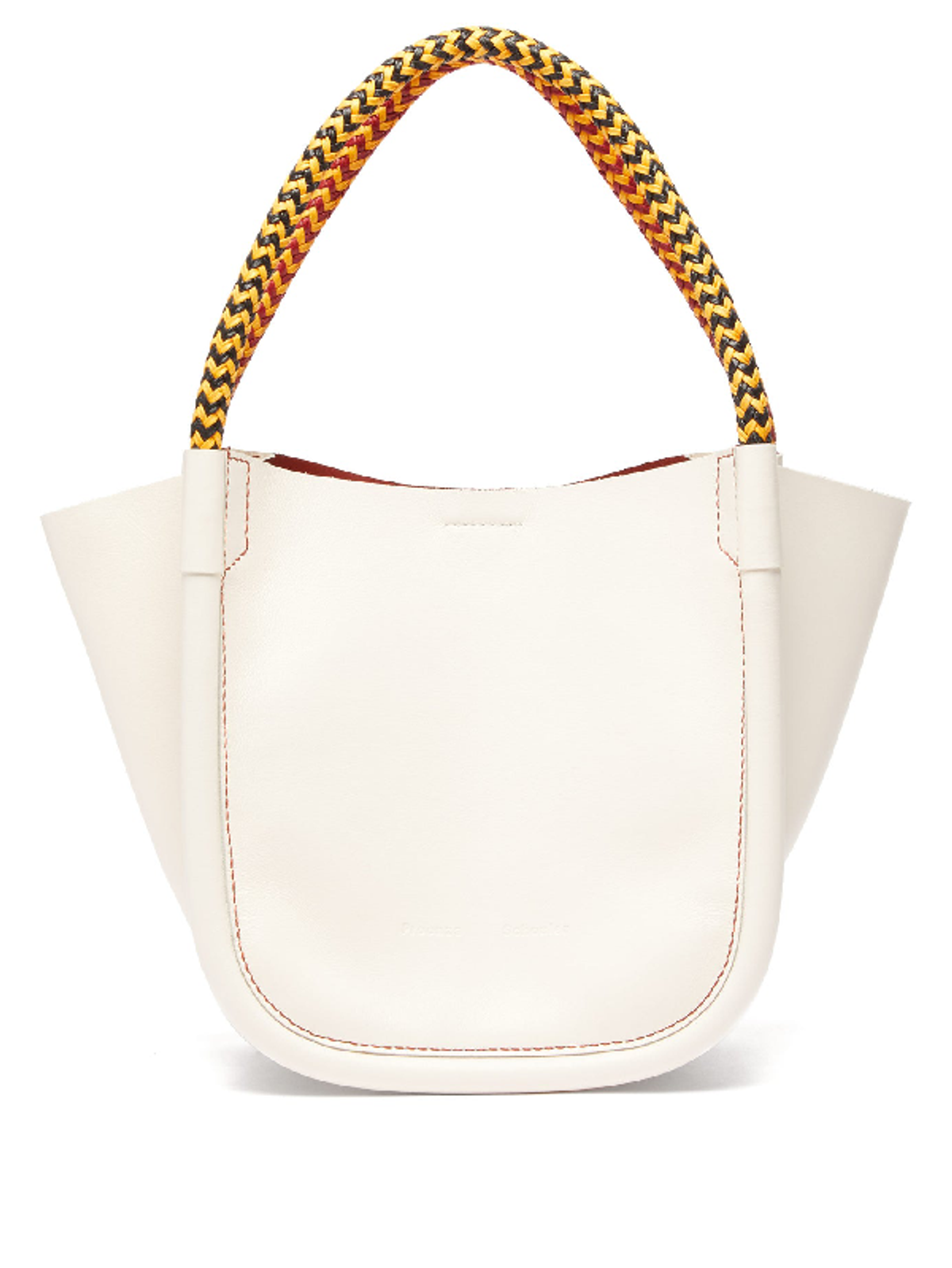 Proenza Schouler Xs Superlux Leather Tote Bag In White