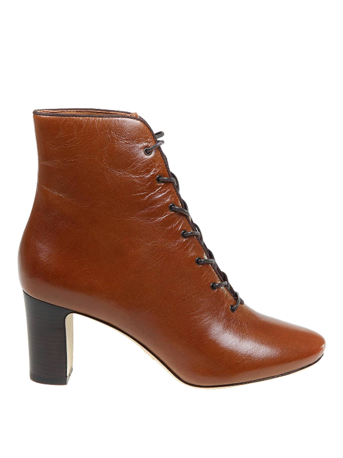 Tory Burch Vienna Ankle Boots In Leather Color In Brown
