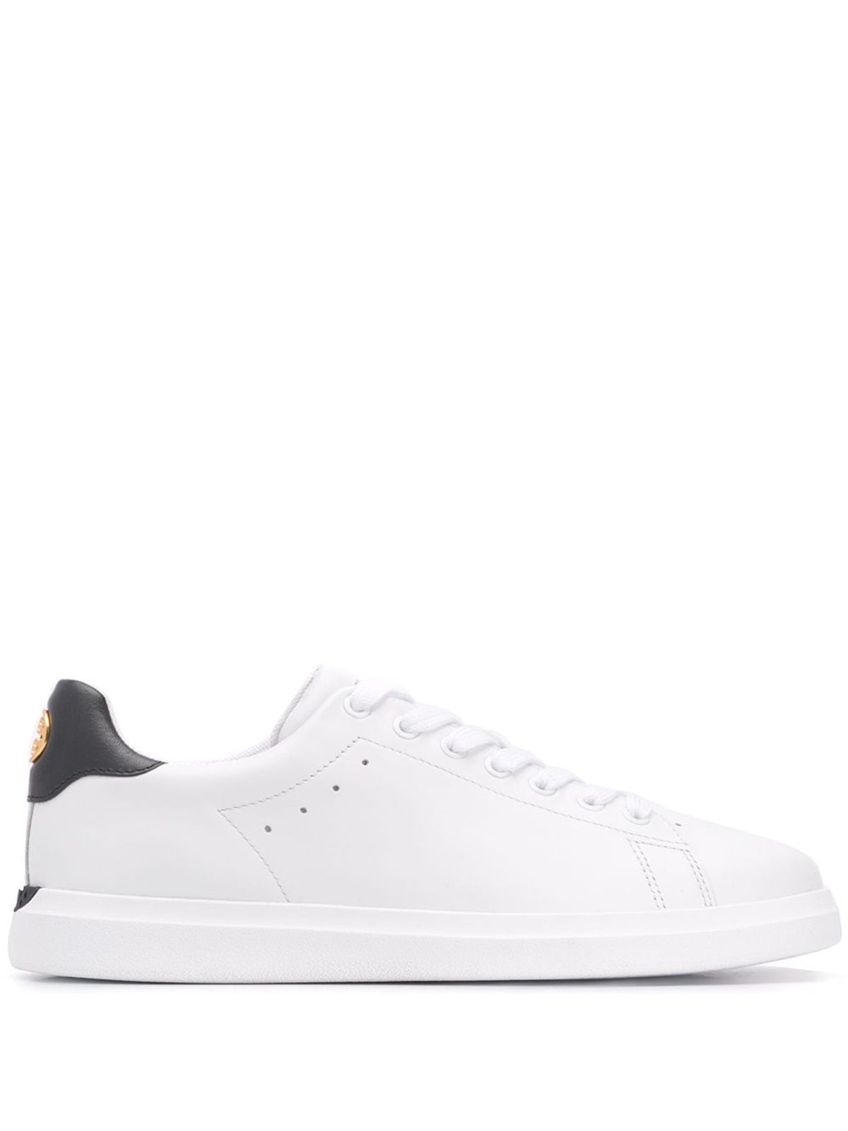 Tory Burch Howell Court Leather Sneakers In White