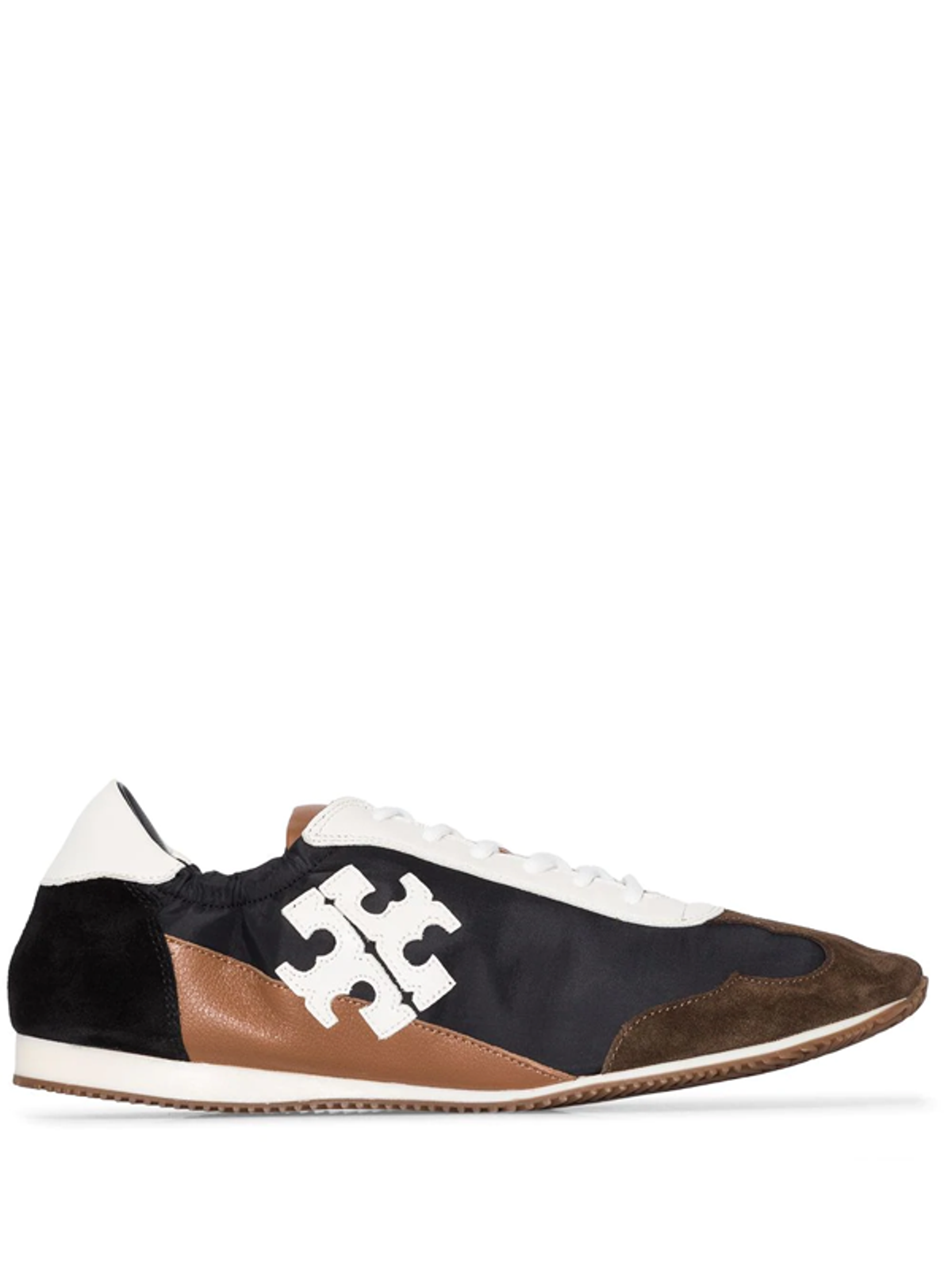 Tory Burch Black Multicoloured Tory Suede Sneakers
