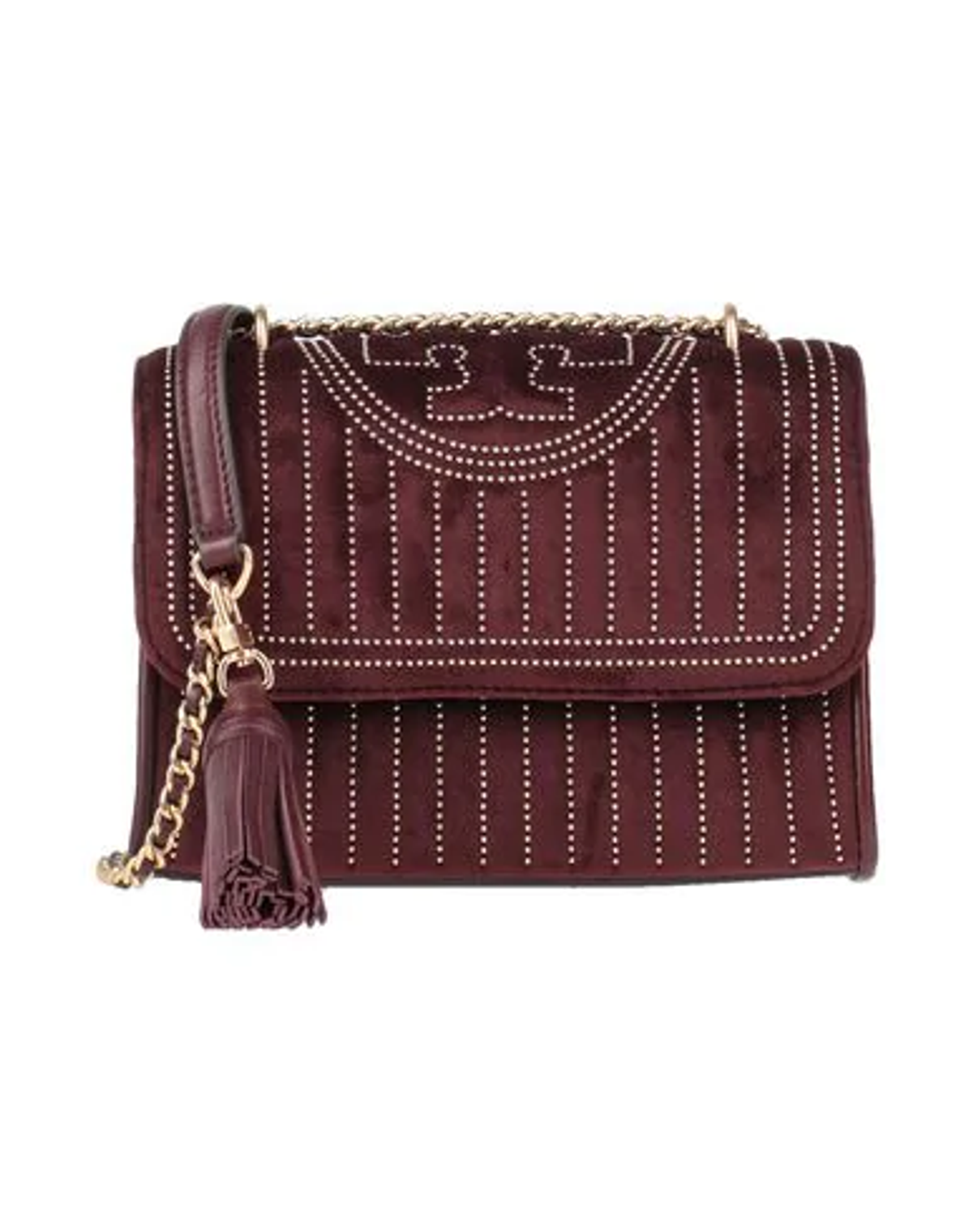 Tory Burch Crossbody Bags In Maroon WHAT’S ON THE STAR?