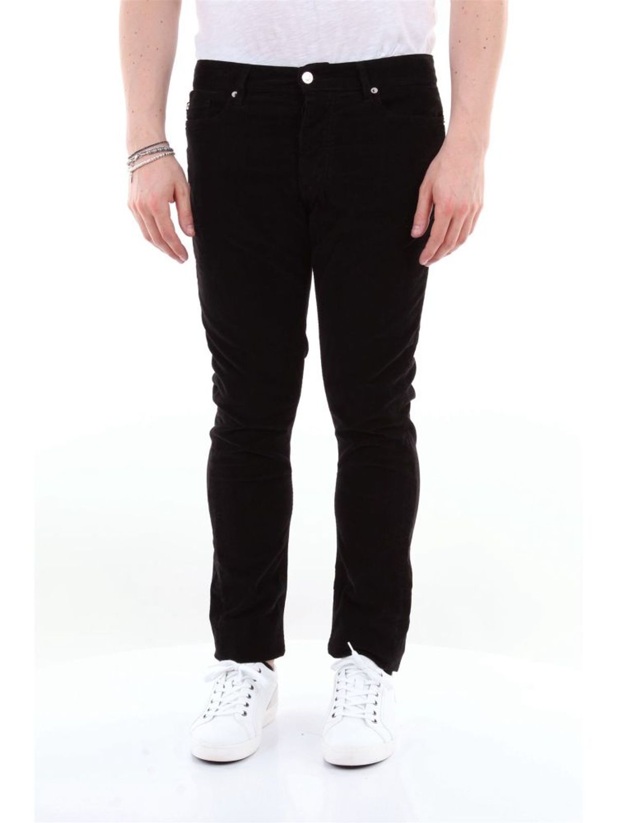 IRO Mens Al365mm22piotrenero Black Cotton Jeans