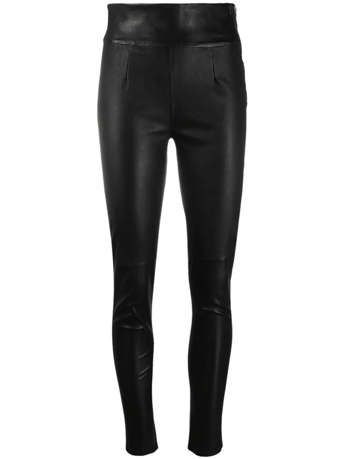 IRO Feldz Leather Skinny Trousers In Black