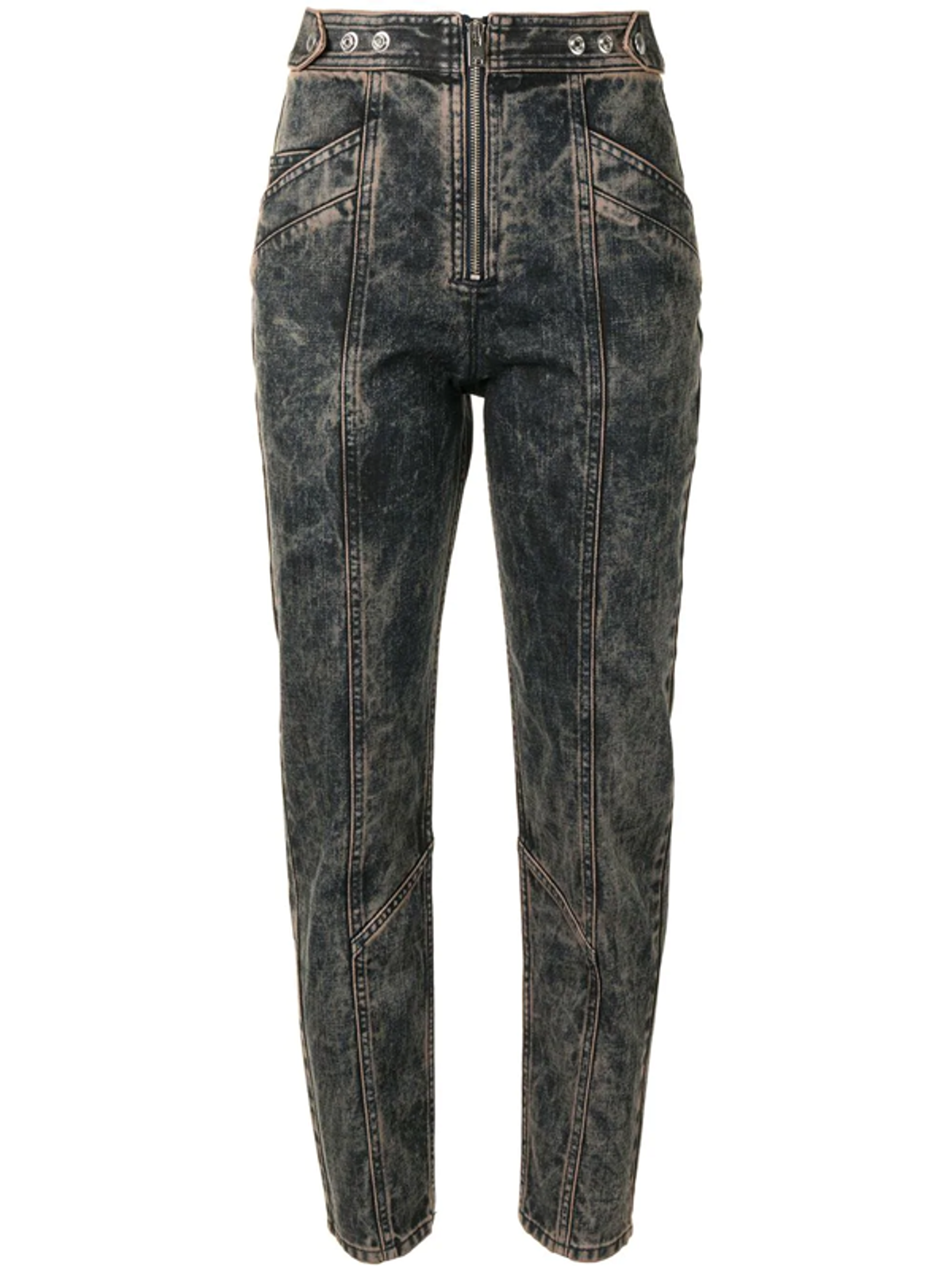 IRO High-rise Stonewashed Straight-leg Jeans In Blue