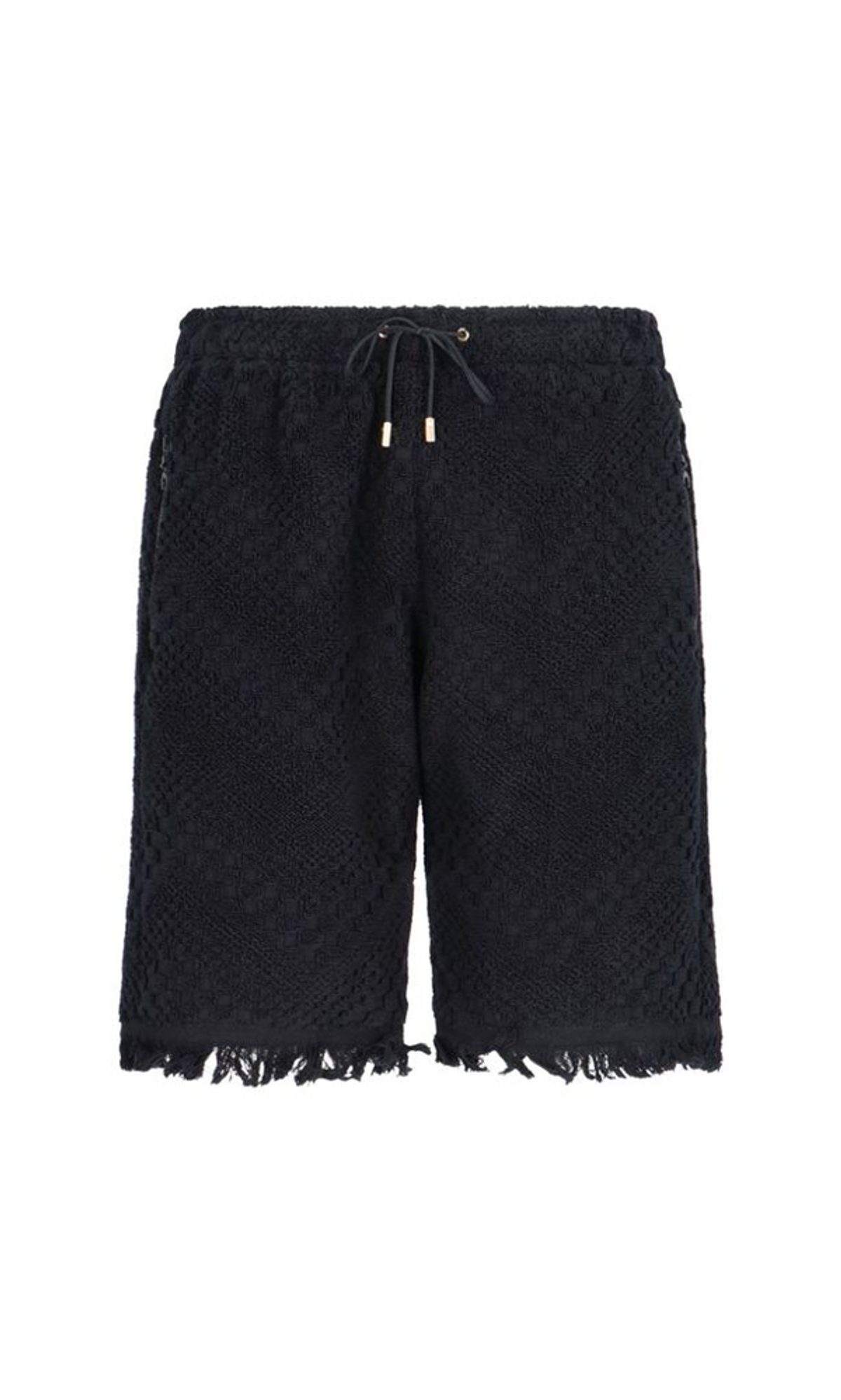 Marine Serre Marine Serre Womens Black Cotton Shorts