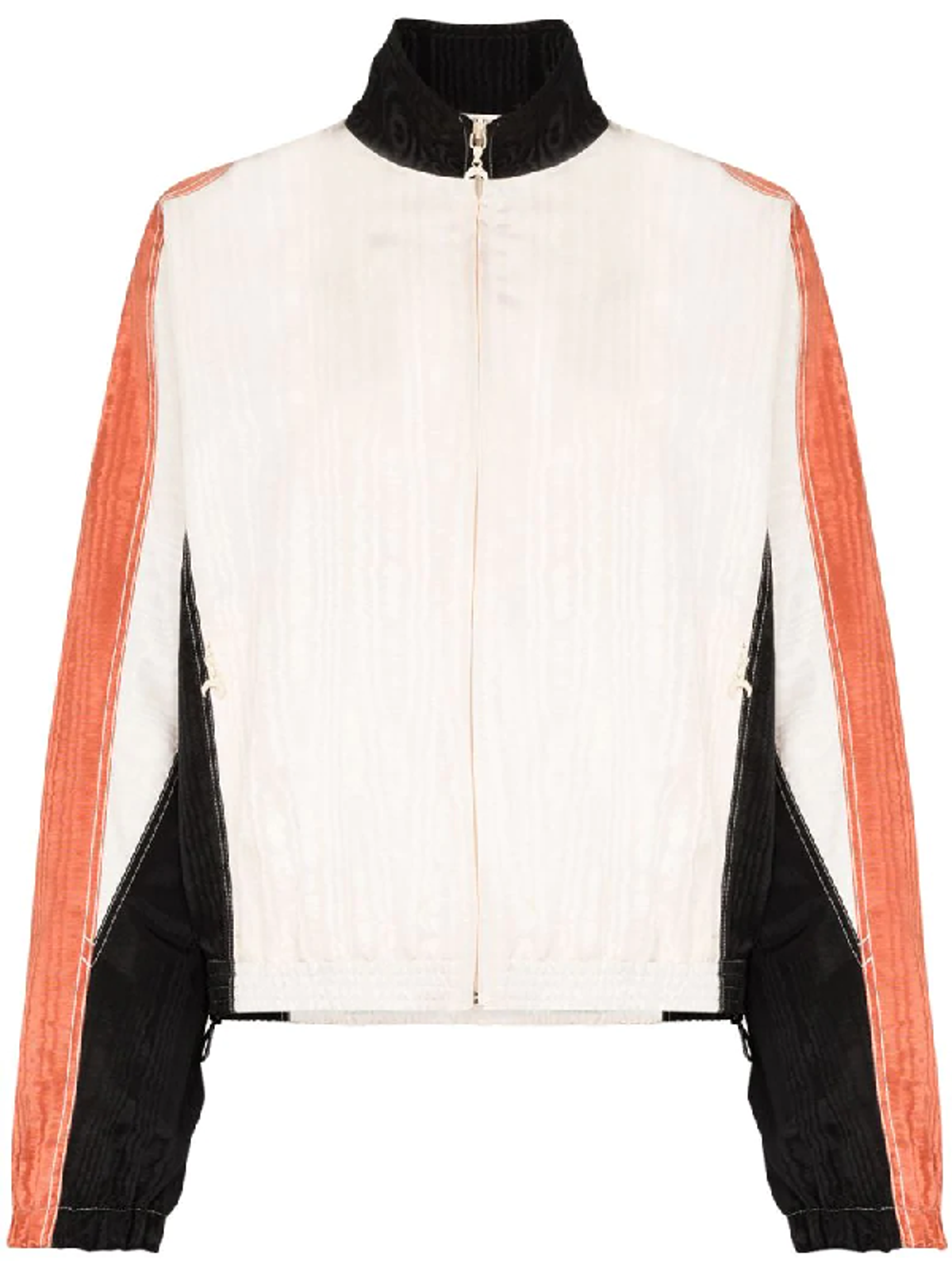 Marine Serre Colour Block Zipped Bomber Jacket