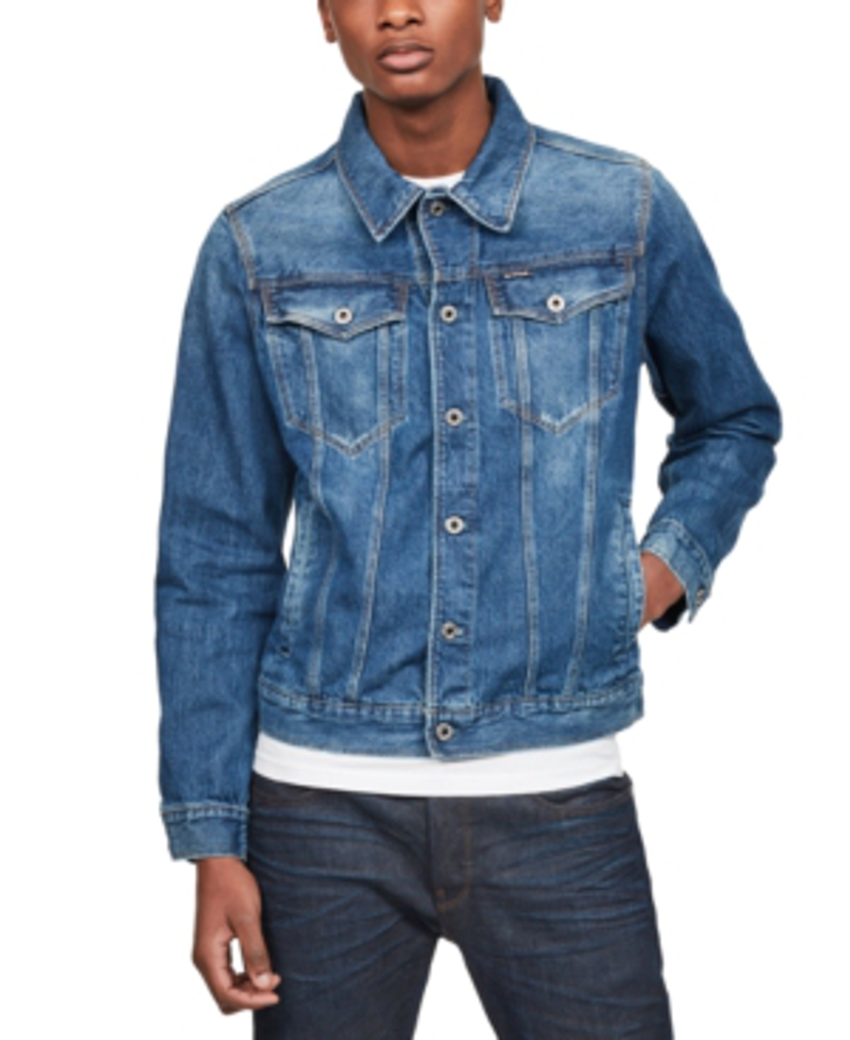 G-Star RAW G-star Raw Mens 3301 Denim Trucker Jacket, Created For Macys In Md Aged